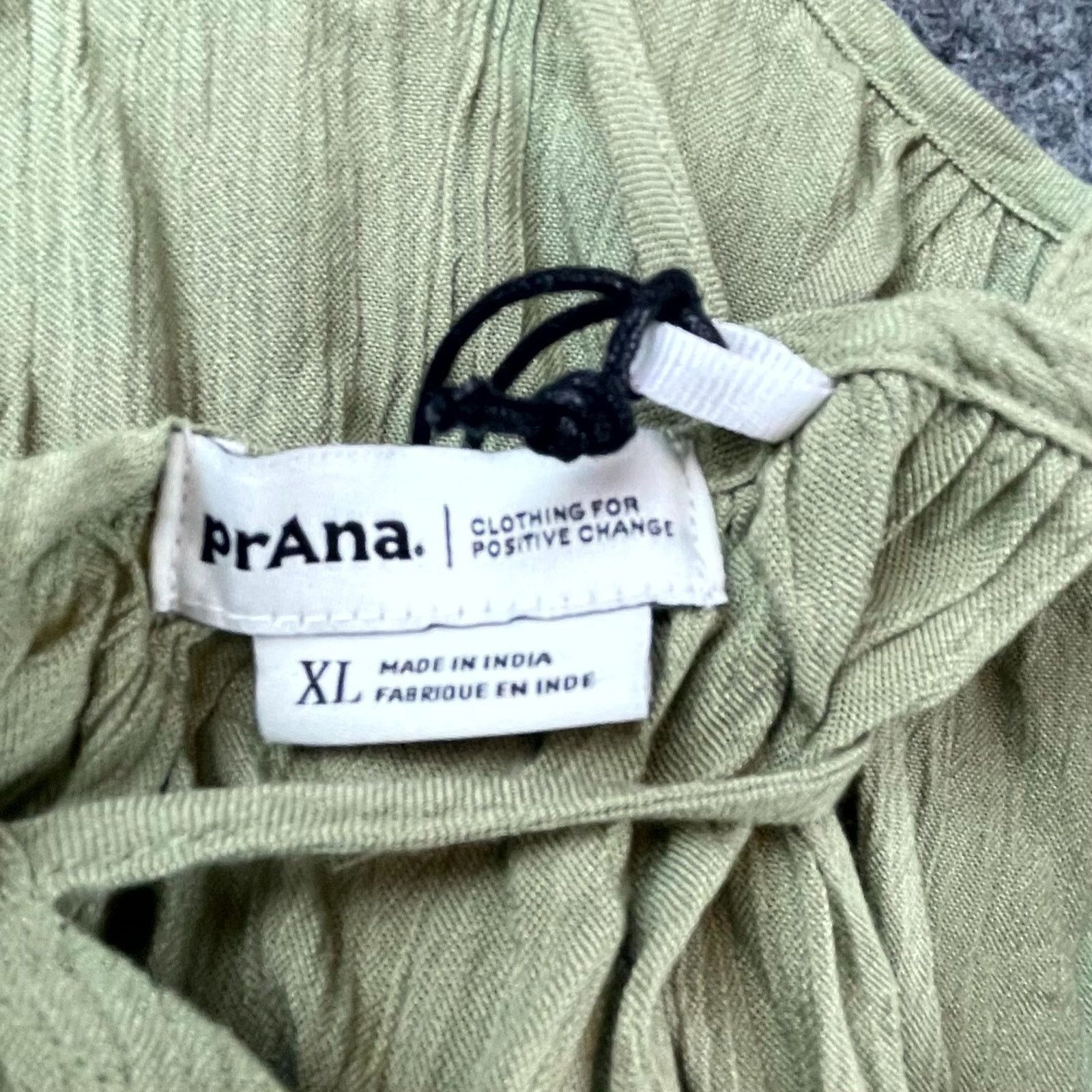 Prana prAna Fernie Wide Leg Jumpsuit Womens XL Sweet Agave Elastic Size 38" / US 16 / IT 52 - 7 Thumbnail