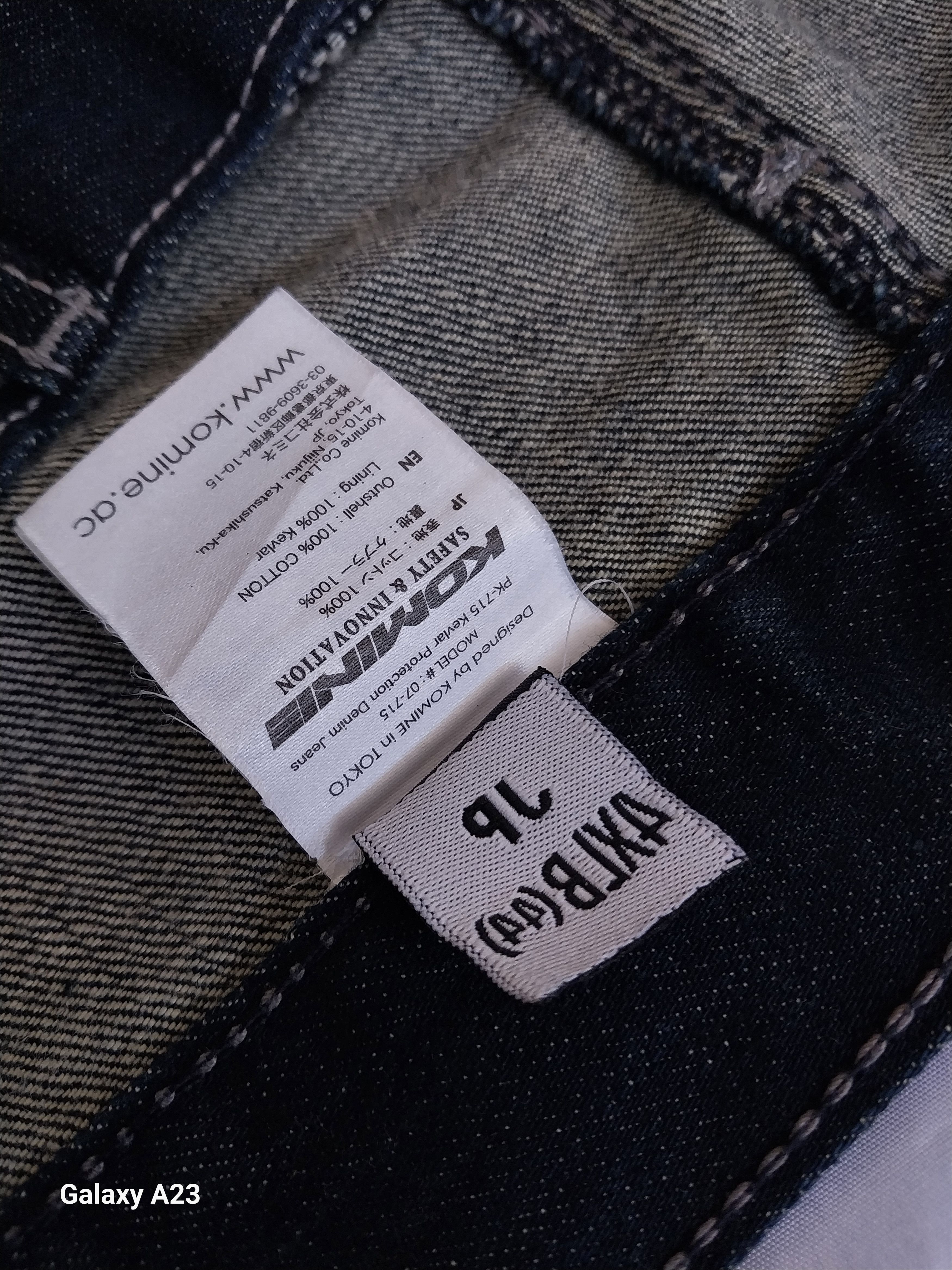 RIDING HIGH KOMINE PK-715 KEVLAR PROTECTION DENIM MOTORCYCLE RIDING Size US 44 / EU 60 - 13 Thumbnail
