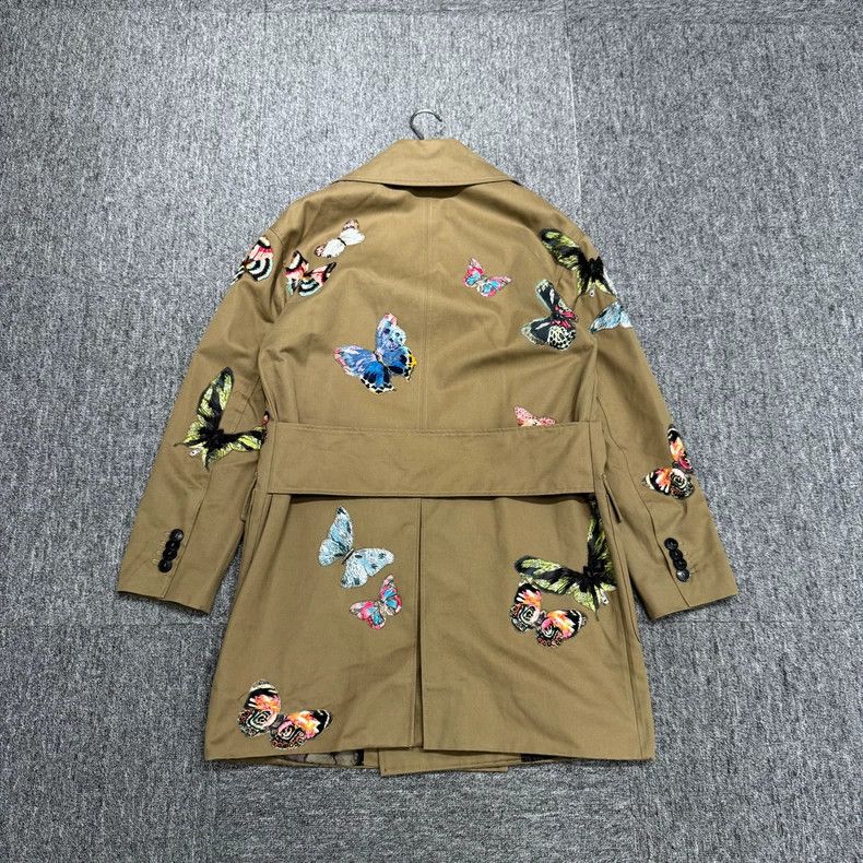 Valentino Valentino Butterfly embroidered trench coat Size S / US 4 / IT 40 - 5 Thumbnail