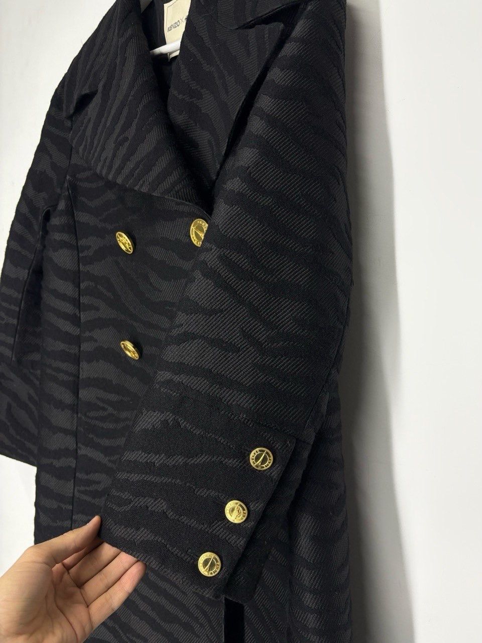 H&M × Kenzo Kenzo x H&M Tiger Pattern Wool Blend Long Coat Trench Size M / US 6-8 / IT 42-44 - 7 Thumbnail