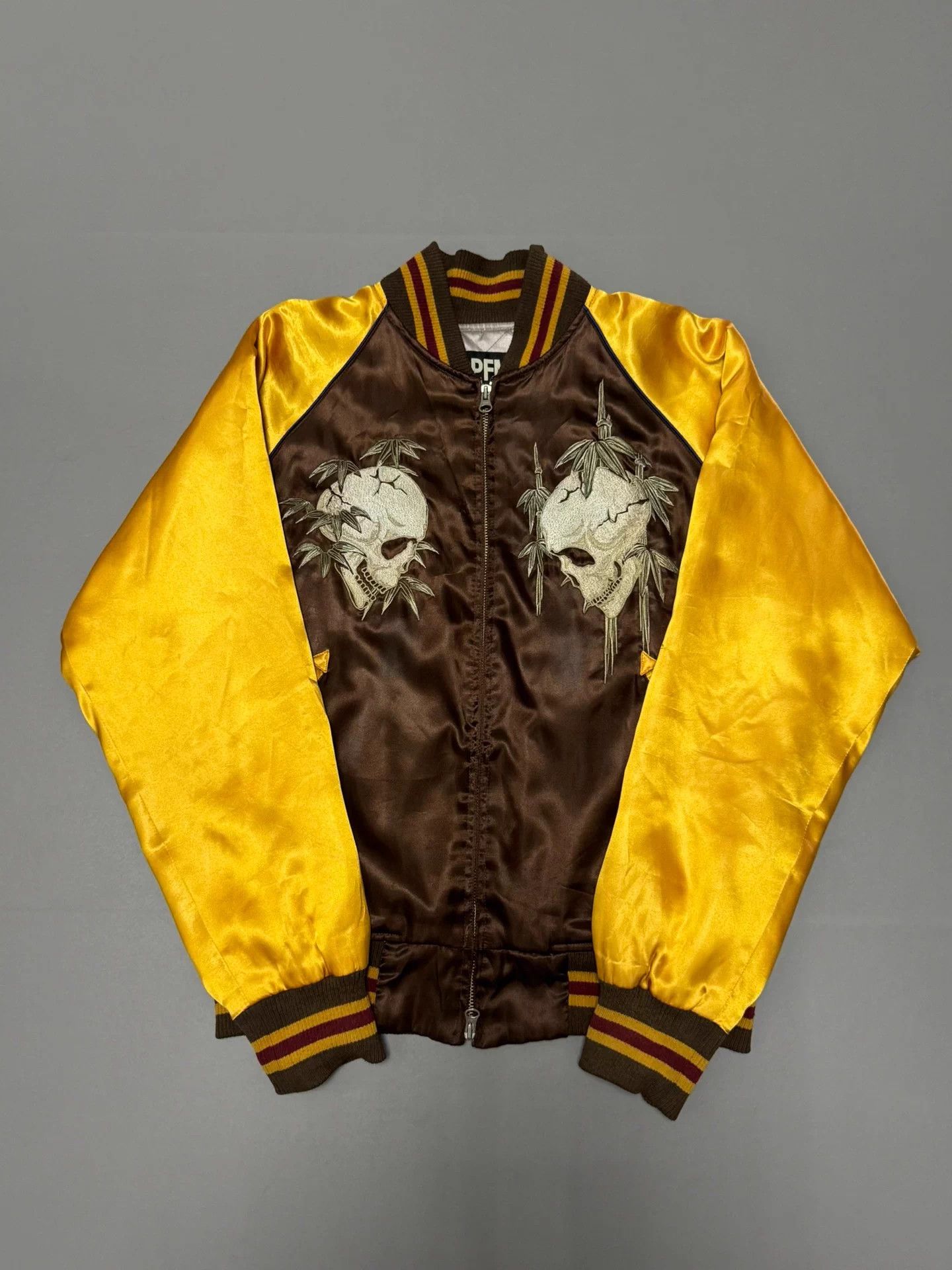 PPFM PPFM Mary Leaf Skull Brown & Gold Yokosuka Longsleeve Jkt Size US M / EU 48-50 / 2 - 6 Thumbnail