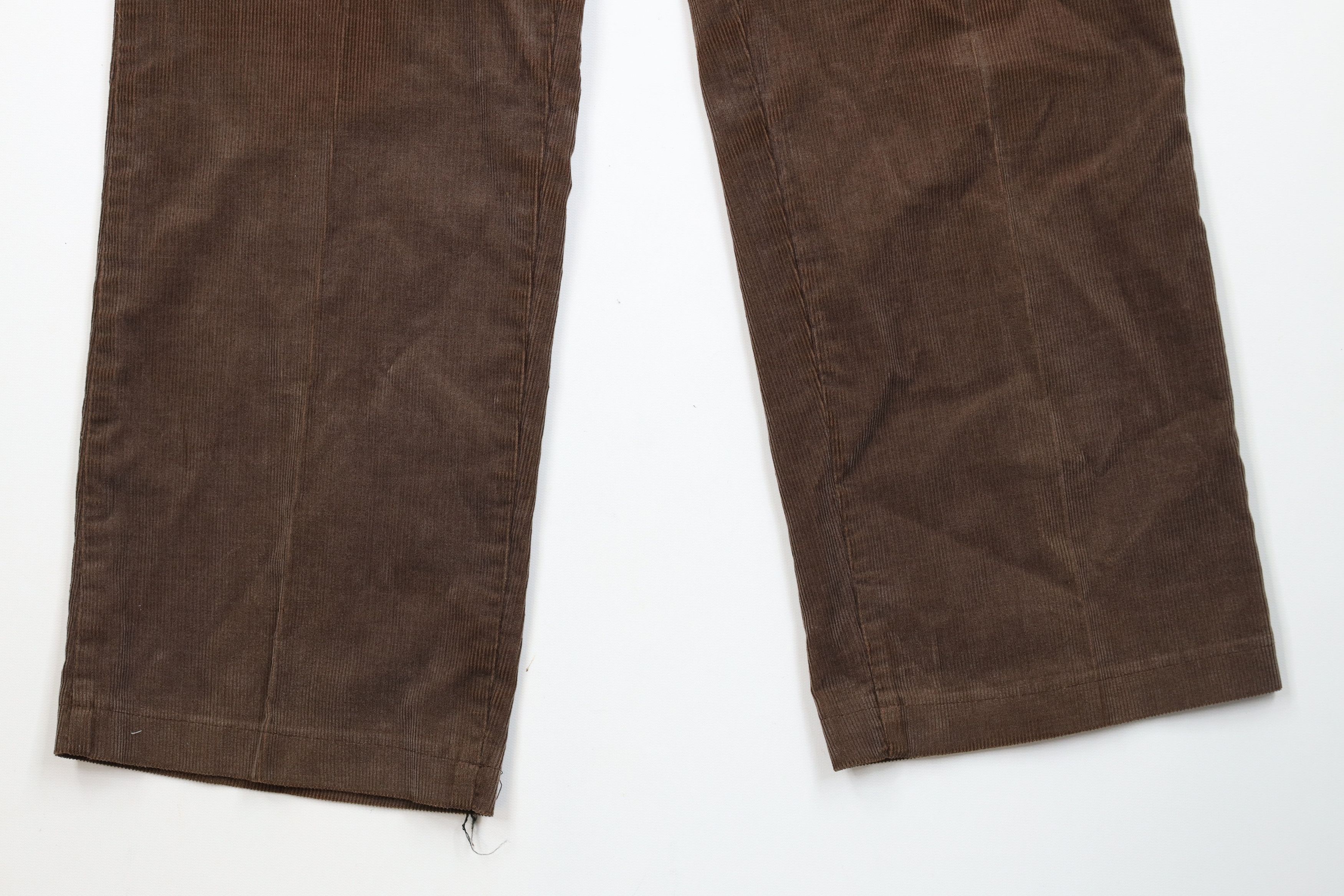 Big Mac Vintage 70s Big Mac Corduroy Wide Leg Chino Pants Brown USA Size US 32 / EU 48 - 4 Thumbnail