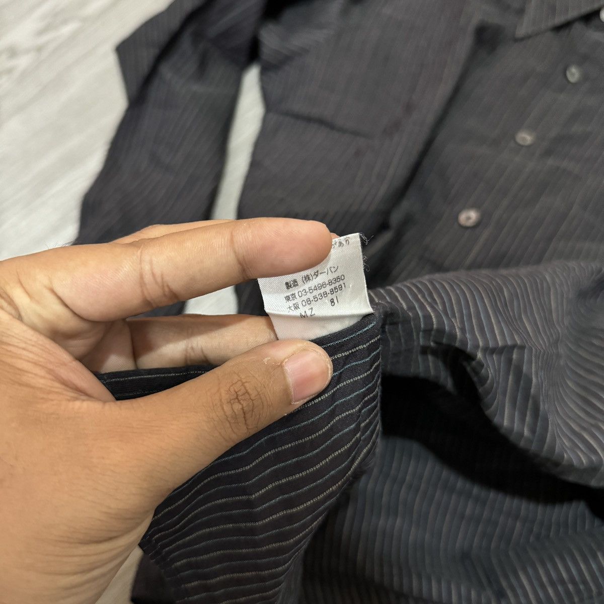 Vintage AAR Yohji Yammamoto Durban Stripes Long Sleeve Shirt Size US M / EU 48-50 / 2 - 5 Thumbnail