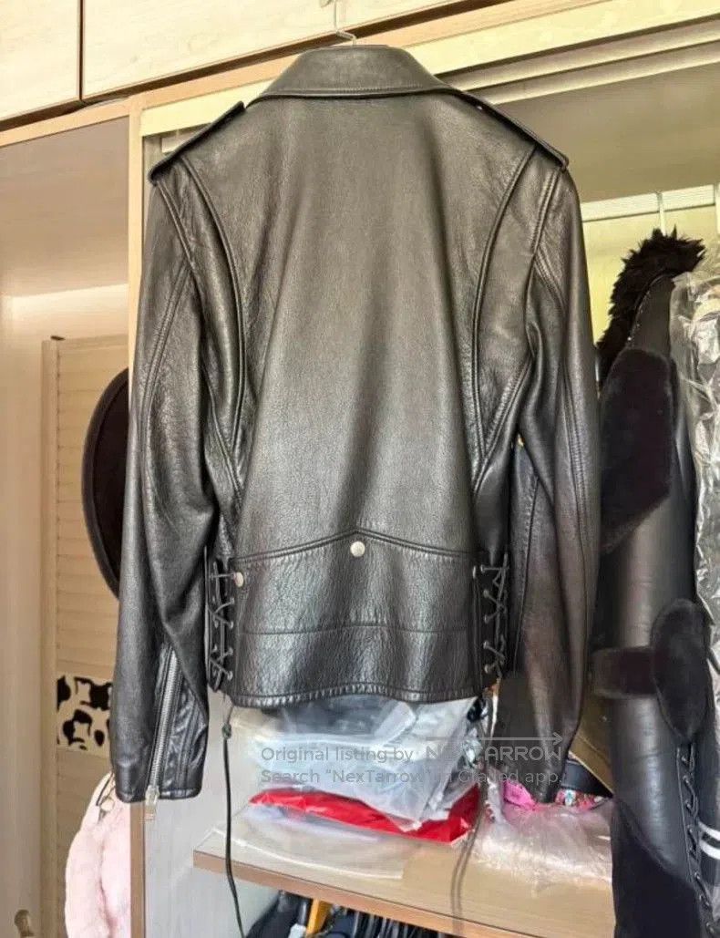 Saint Laurent Paris Saint Laurent Fringe Detail Leather Jacket Size US S / EU 44-46 / 1 - 2 Thumbnail