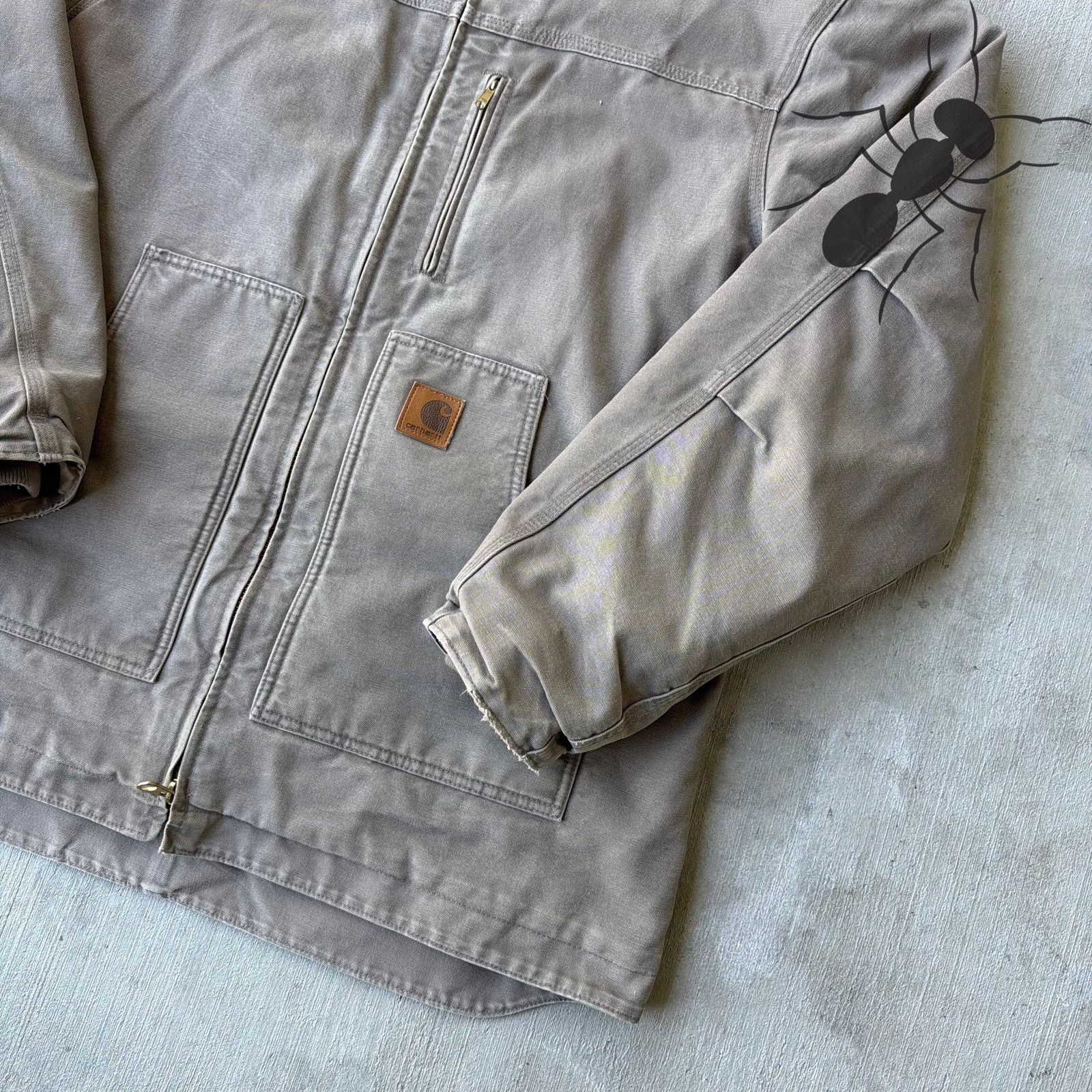Carhartt × Vintage Carhartt C61 MUS brown chore coat work wear jacket Size US XL / EU 56 / 4 - 4 Thumbnail