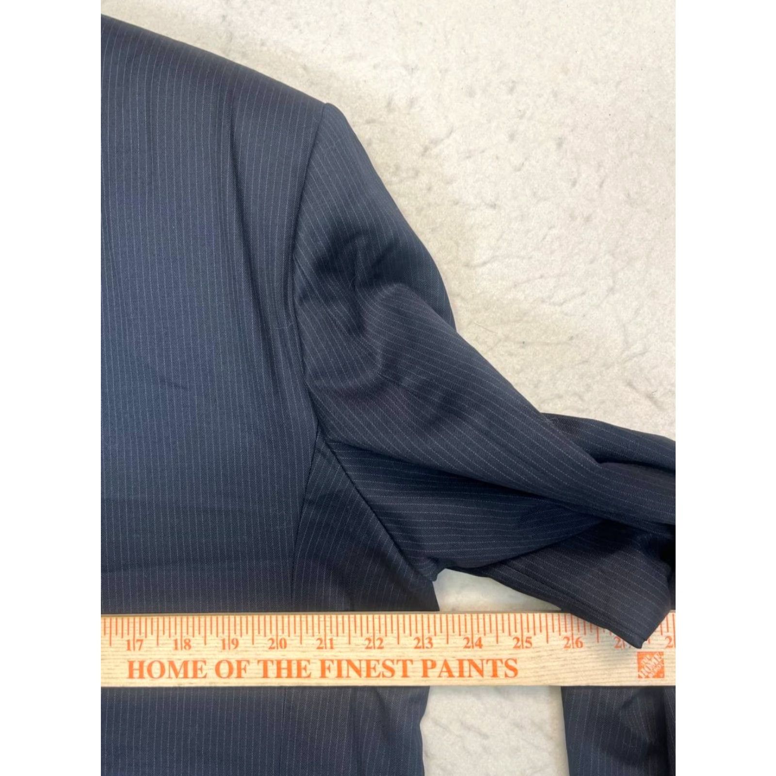 Banana Republic VINTAGE Banana Republic Blazer Men Jacket Solid Blue Wool Classic 46L Size 46R - 3 Thumbnail