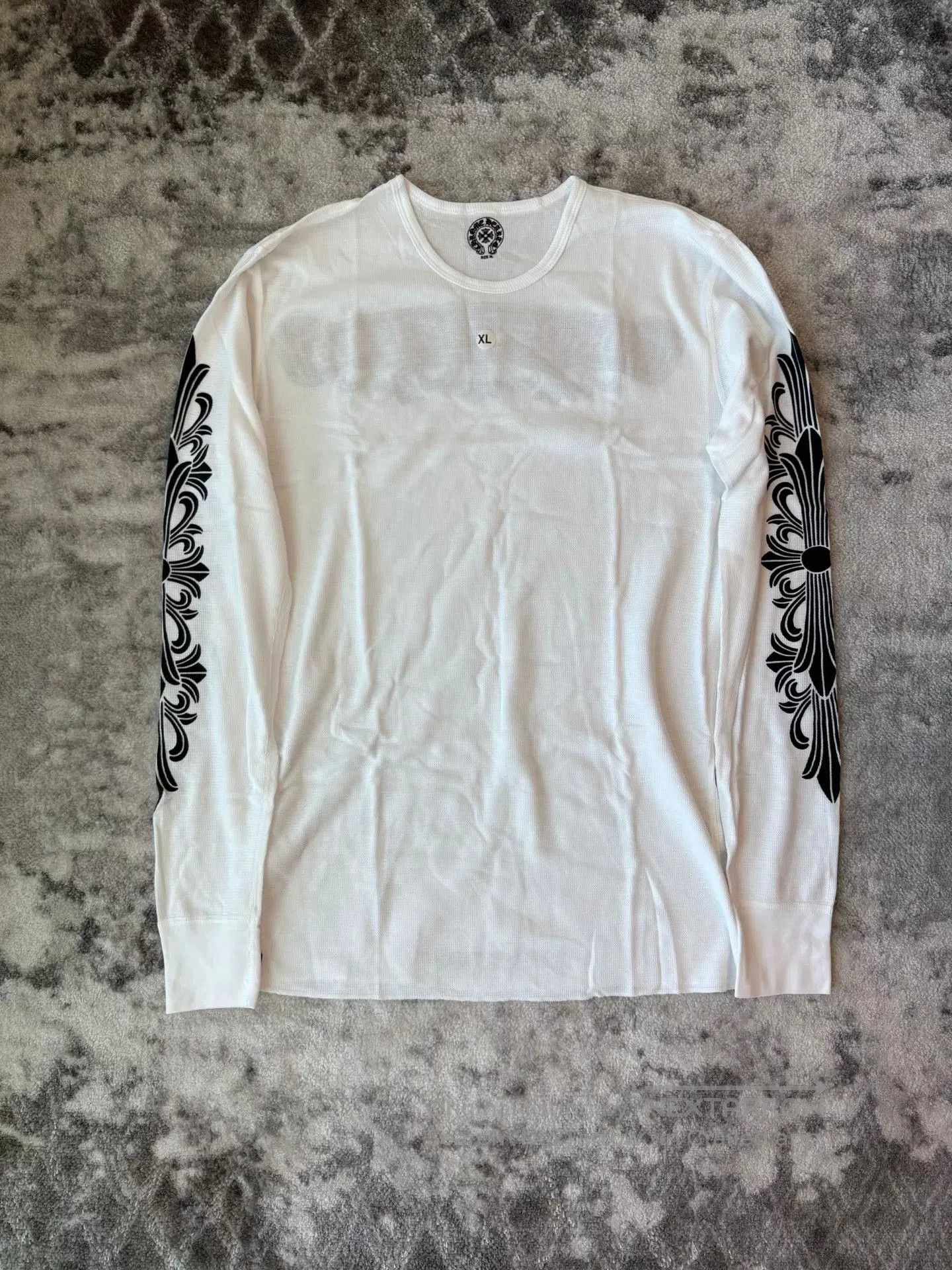 Chrome Hearts Chrome Hearts White Waffle Long Sleeve T-shirt. Size US XL / EU 56 / 4 - 1 Thumbnail