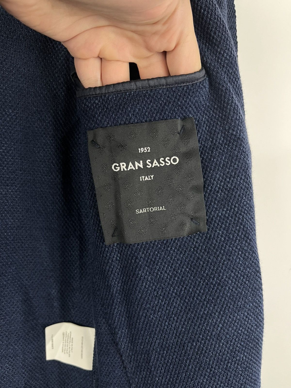 Gran Sasso Gran Sasso Sartorial Luxury Linen & Cotton Blazer Jacket Size 42R - 6 Thumbnail