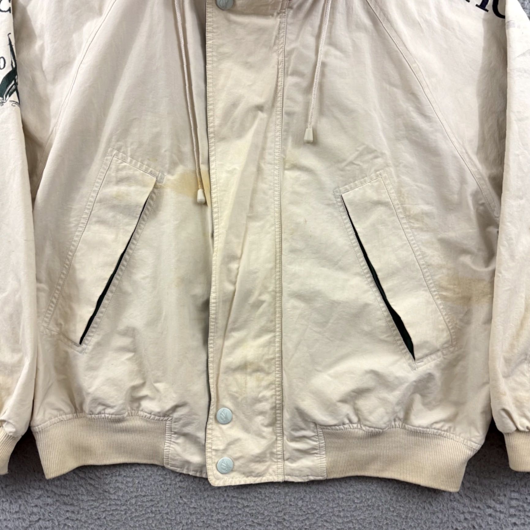 Nautica VINTAGE Nautica Jacket Mens XL 90s Challenge J-Class Sailing Hooded Zip Outdoor Windbreaker Size US XL / EU 56 / 4 - 2 Thumbnail