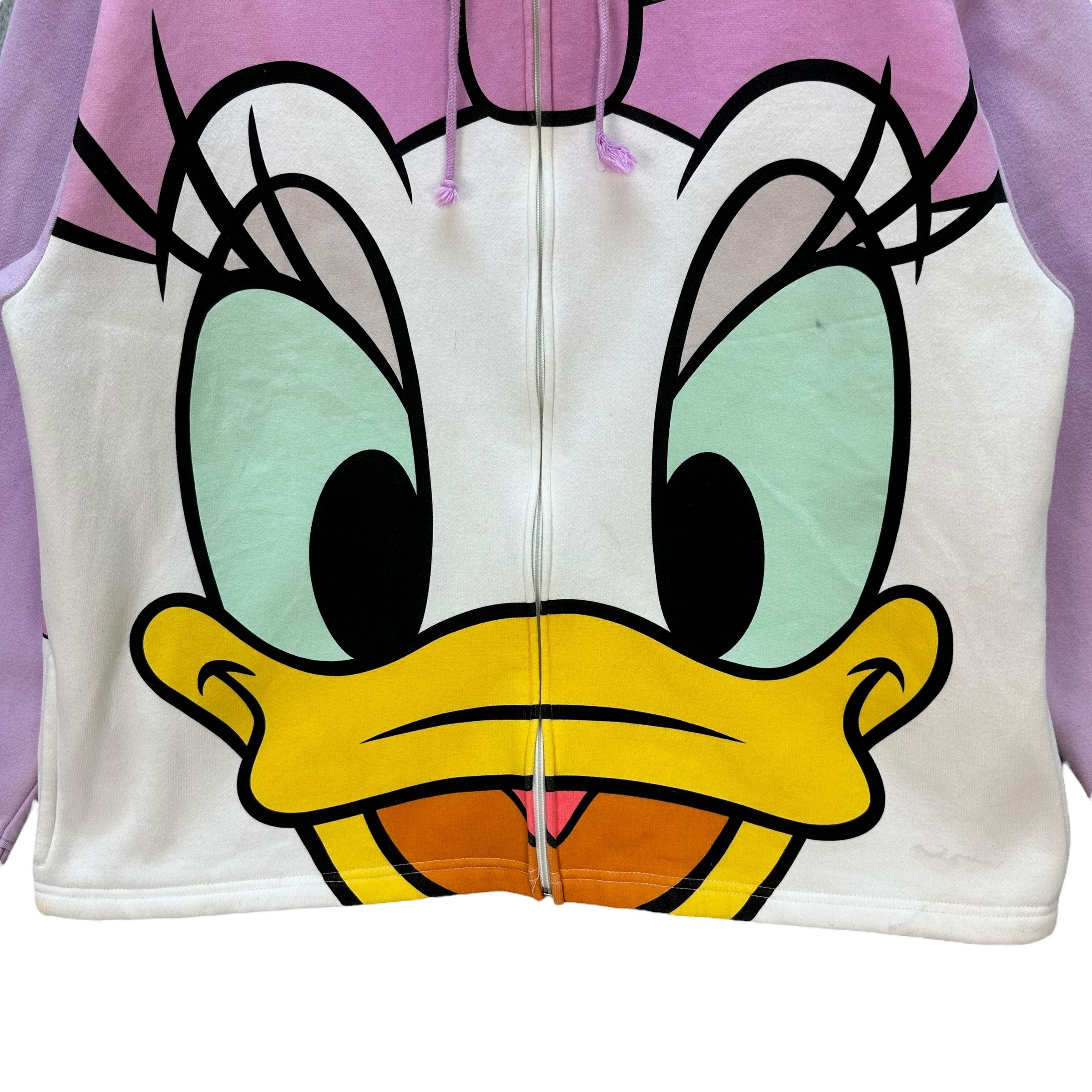 Cartoon Network DISNEY DAISY DUCK OVERPRINT ZIPPER HOODIES #9149-62 Size L / US 10 / IT 46 - 4 Thumbnail