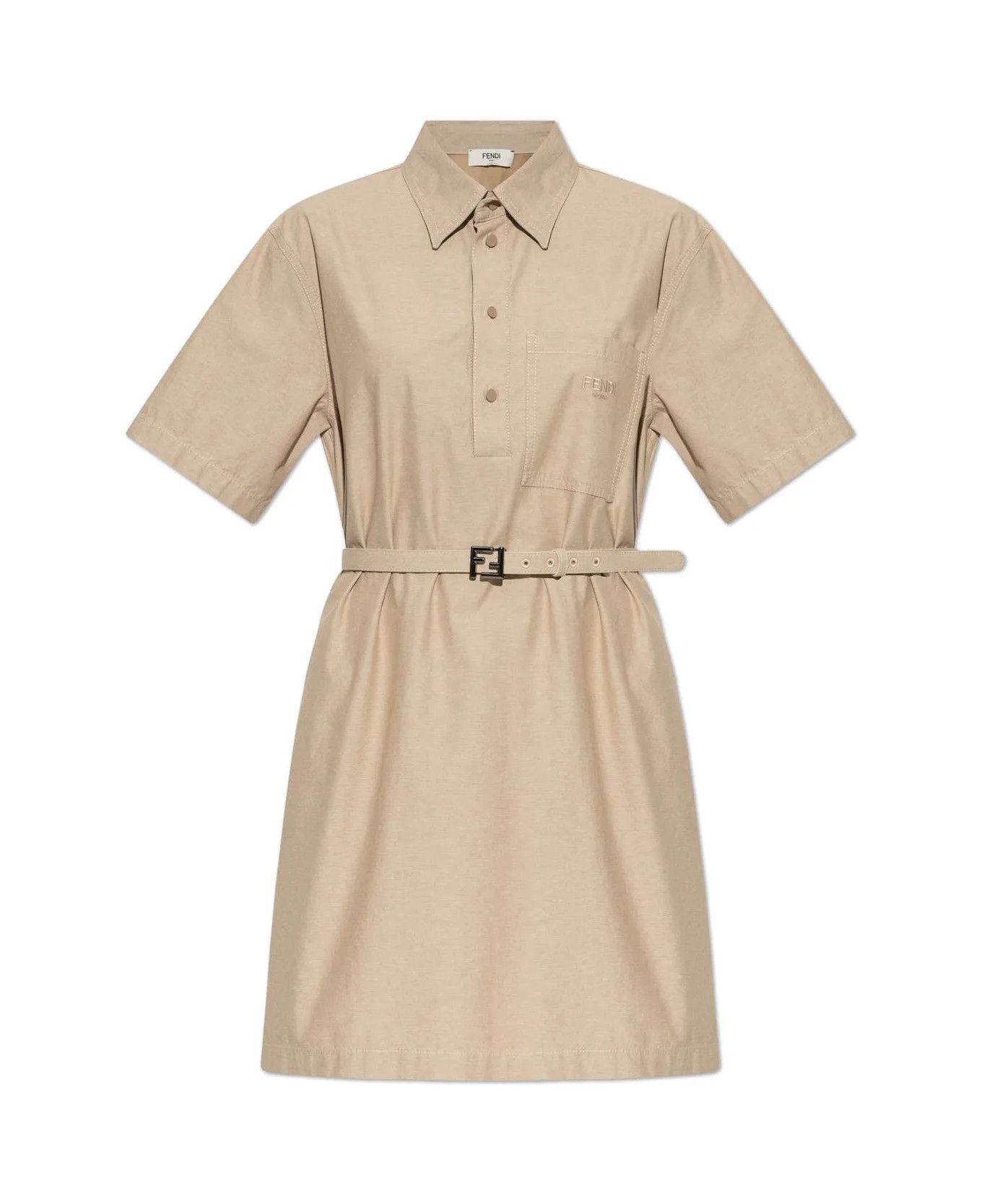Fendi o1s1wg110326 Dress in Beige Size XL / US 12-14 / IT 48-50 - 1 Thumbnail