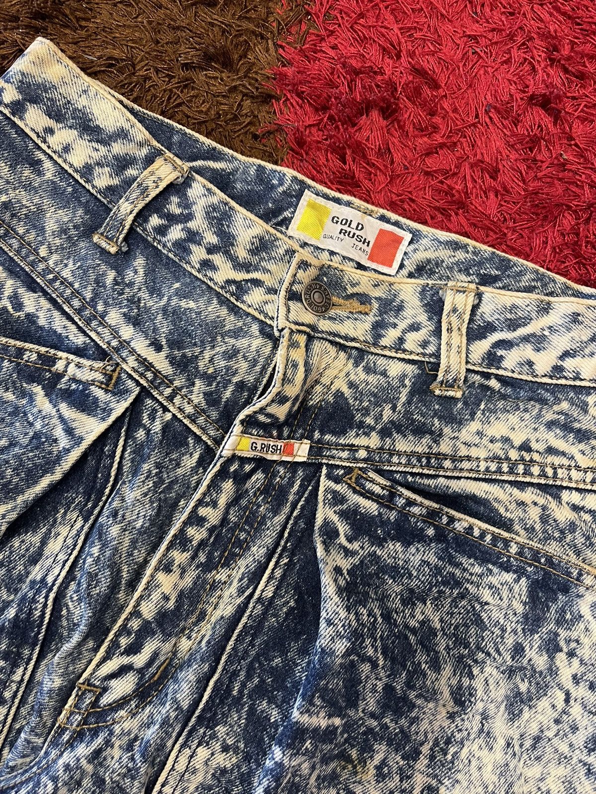 Japanese Brand Jeans Gold Rush Distressed Denim Size 28’ Size US 28 / EU 44 - 4 Thumbnail