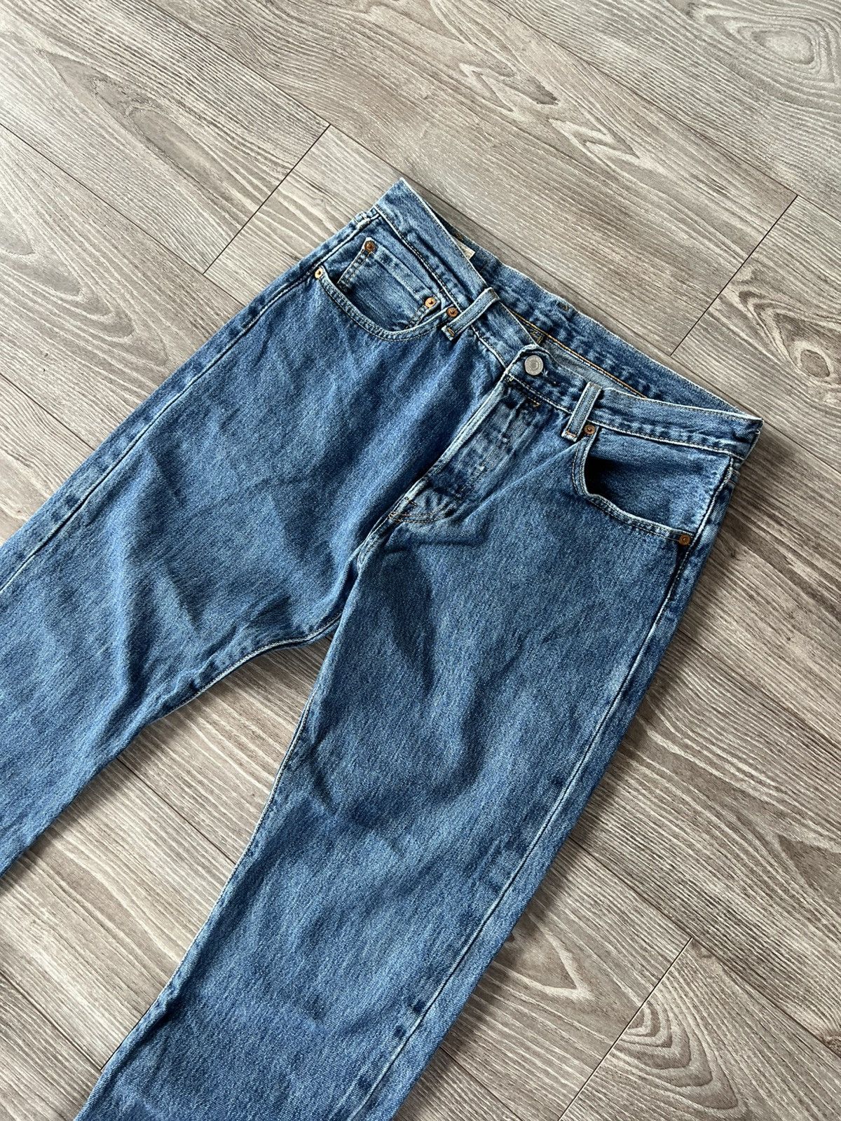 Levi's ‼️LEVIS PREMIUM Quality 501 Salvage DENIM Classic Jeans‼️ Size US 32 / EU 48 - 6 Thumbnail