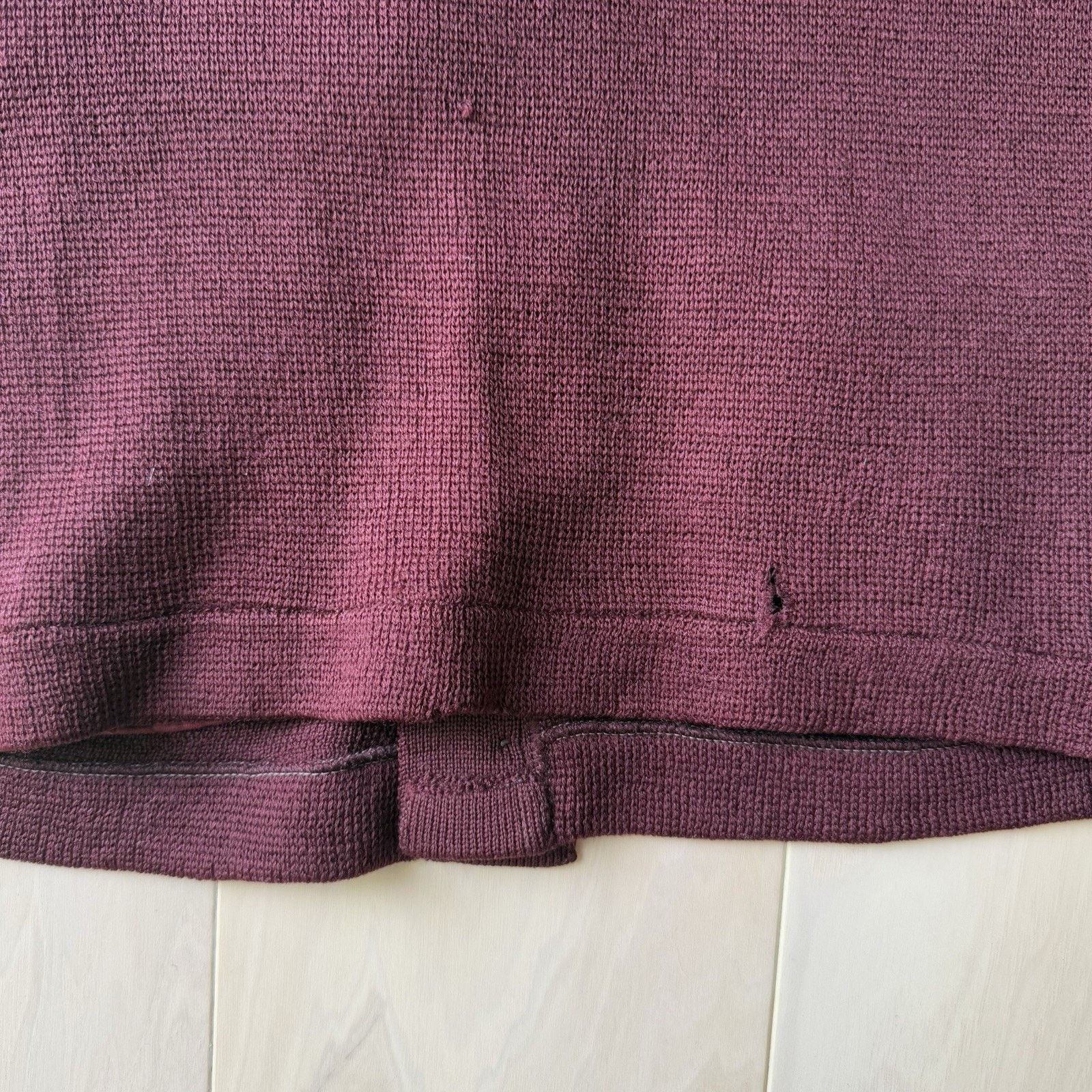 Vintage Vintage Letterman Cardigan Small Maroon Wool Sweater 60s Size US S / EU 44-46 / 1 - 10 Thumbnail