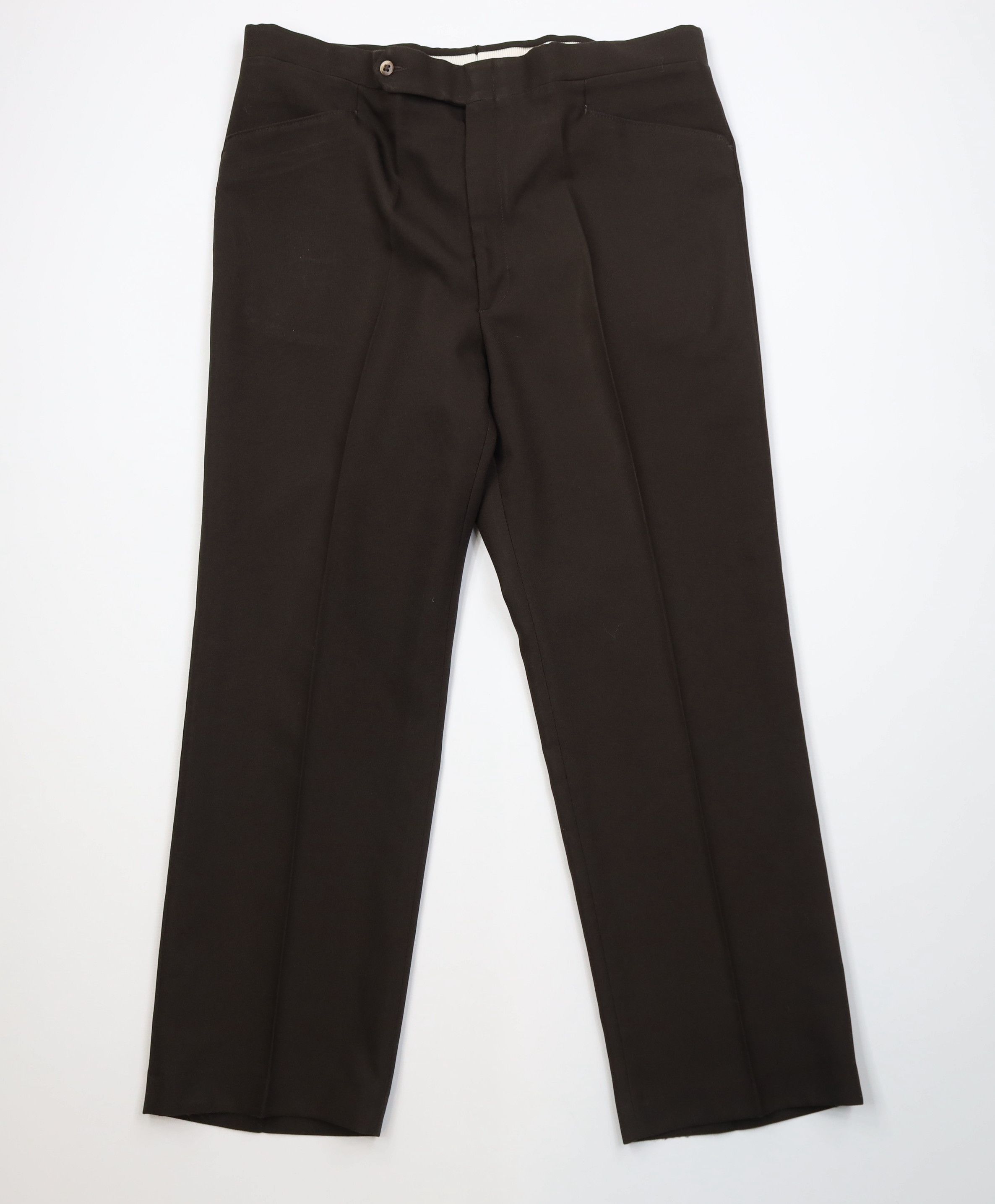 Vintage 70s Streetwear Wide Leg Chino Pants Brown USA