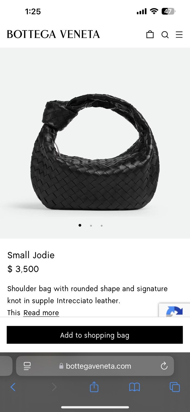 Bottega Veneta Bottega Veneta Small Jodie Shoulder Bag Size ONE SIZE - 7 Thumbnail