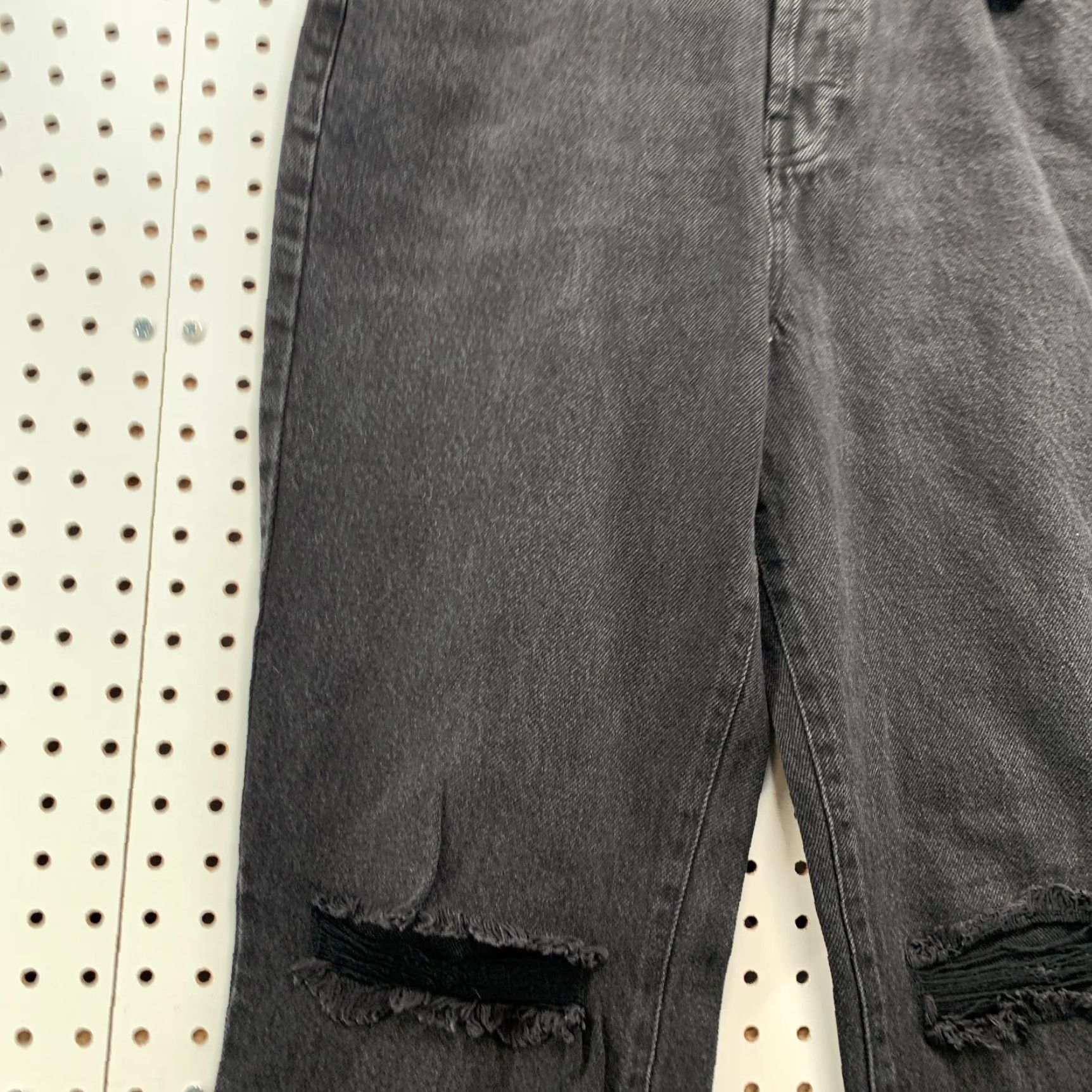 Pacsun Pacsun Womens Dad Jean Black High Rise Button Fly Baggy Straight Size 30 28x30.5 Denim Size 30" / US 8 / IT 44 - 4 Thumbnail