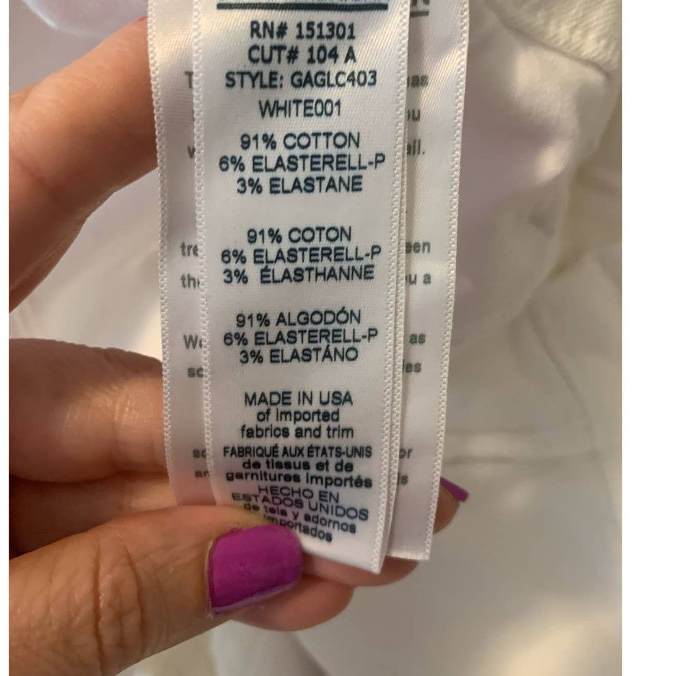 Good American Good American white Good Legs Crop stretch jeans size 24 Size 42" / US 20 - 3 Thumbnail