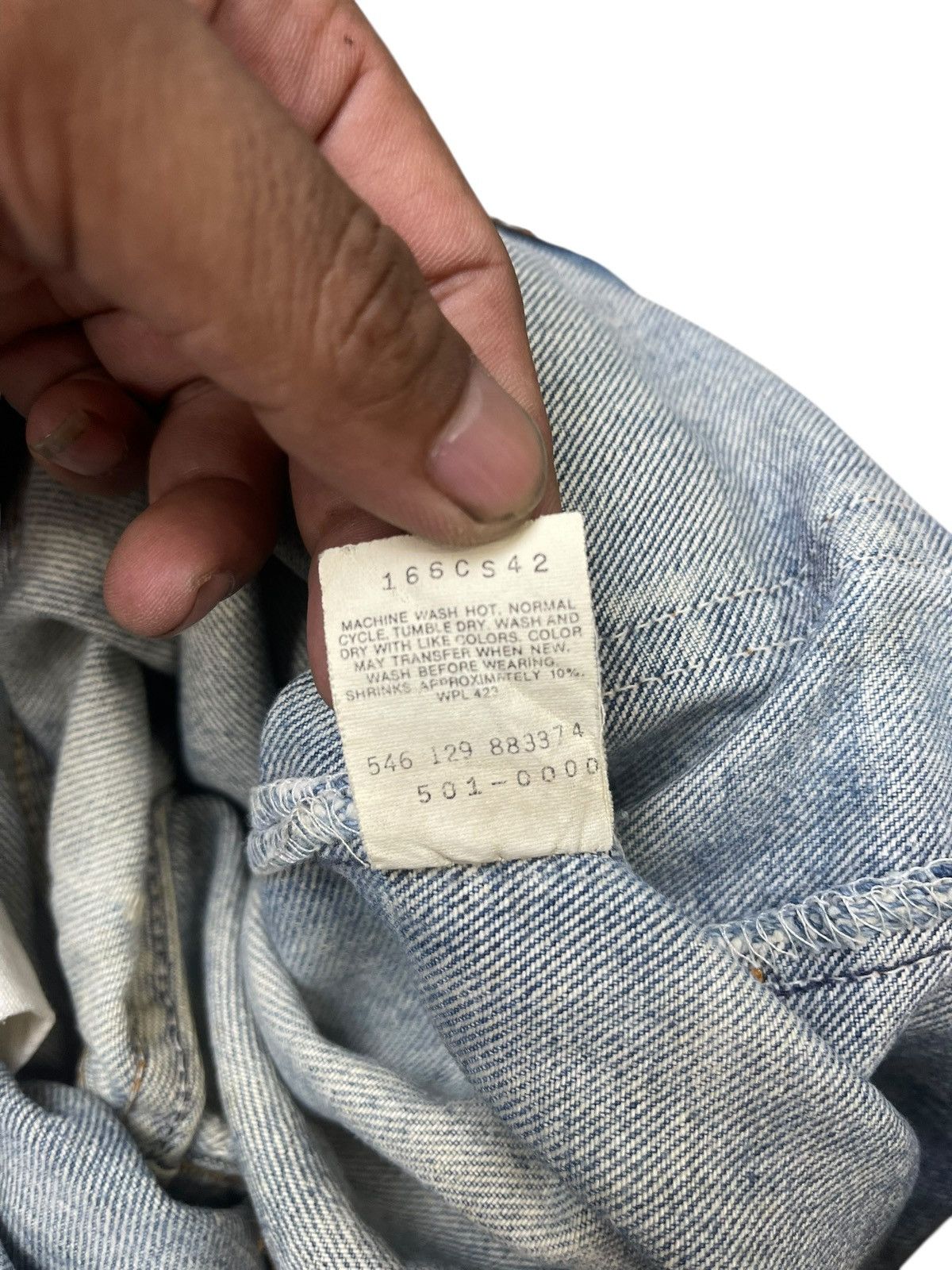 Levi's Vintage Levi’s 501 XX Distressed Jeans Straight Cut Size US 29 - 11 Thumbnail