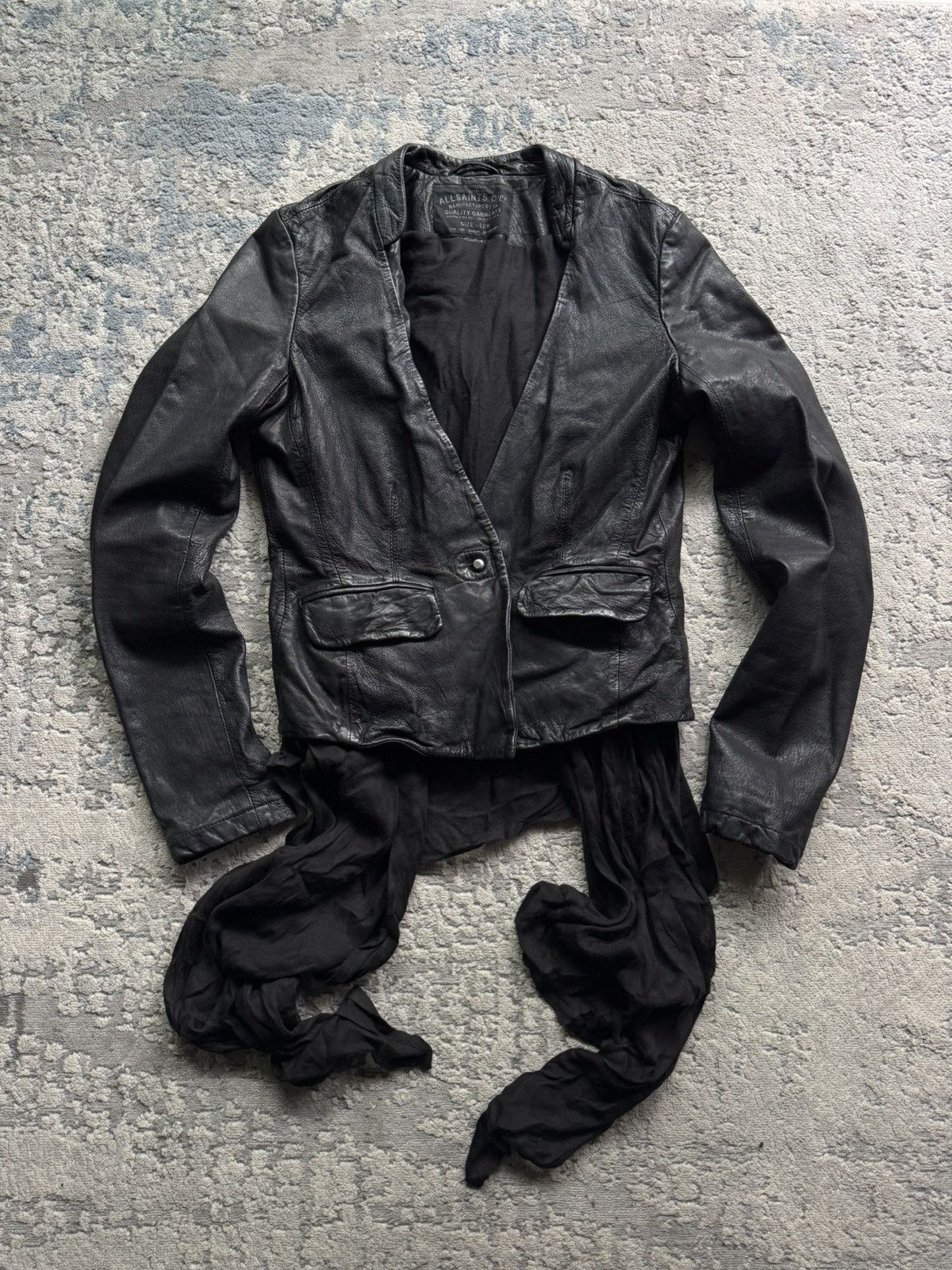 Allsaints Allsaints Avantgarde Ashlar Leather jacket Size 10 Size M / US 6-8 / IT 42-44 - 1 Thumbnail