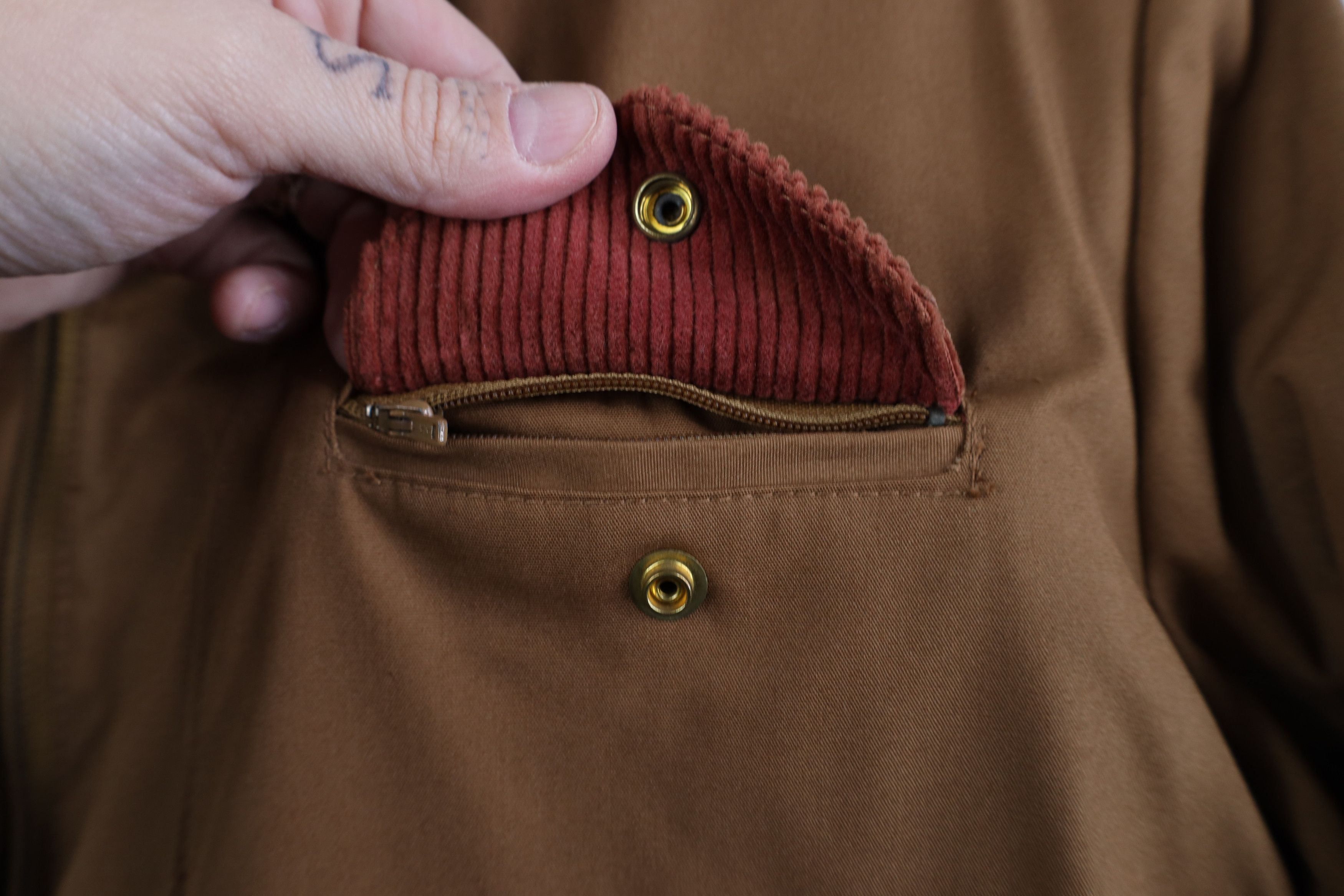 Vintage Vintage 70s 80s Streetwear Corduroy Collar Chore Jacket Size US M / EU 48-50 / 2 - 8 Thumbnail