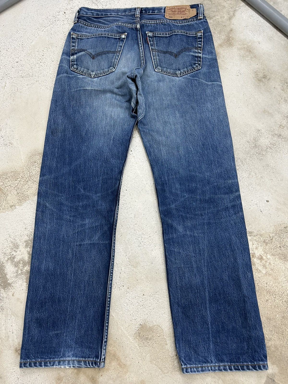 Levi's Vintage Levis 501 Baggy Jeans Extend Rise Button Fly Size US 31 - 2 Thumbnail