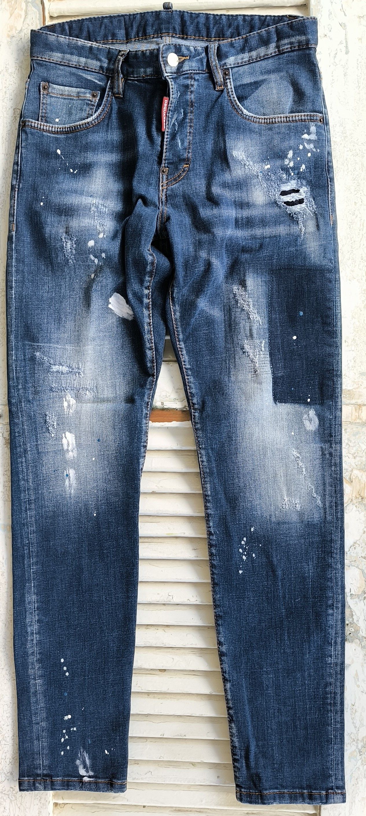 Dsquared2 Dsquared2 SS22 Twinphony Relax Long Crotch Jeans Distressed Size US 30 / EU 46 - 1 Thumbnail