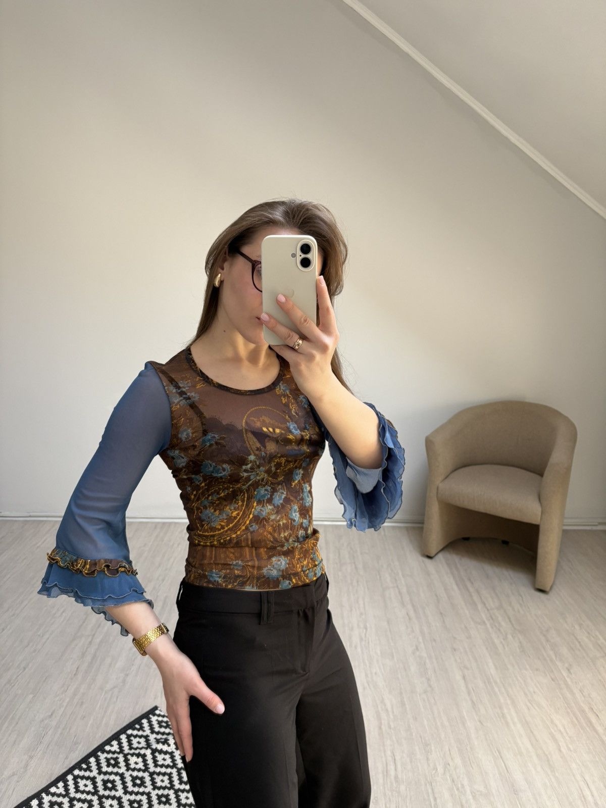 Other Vintage Save the Queen Mesh Top Early 00s Phoebe Buffay Y2K Size S / US 4 / IT 40 - 15 Thumbnail
