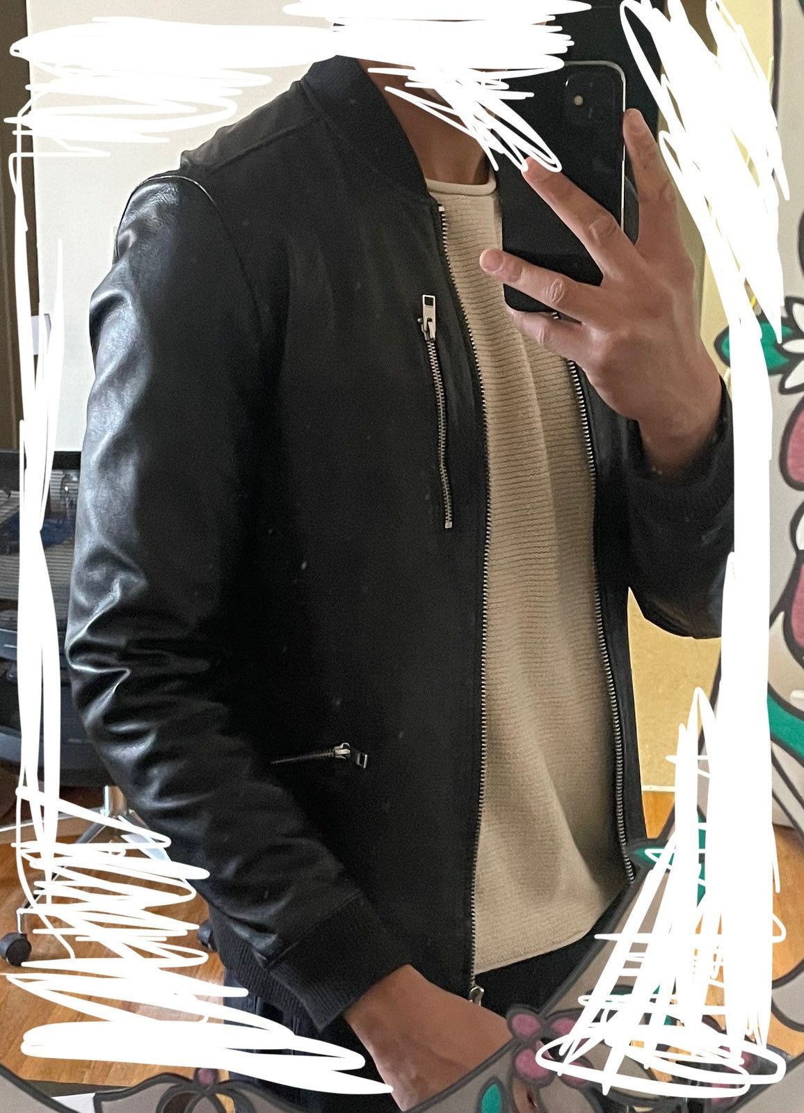 Allsaints Allsaints leather bomber jacket Size US M / EU 48-50 / 2 - 8 Thumbnail