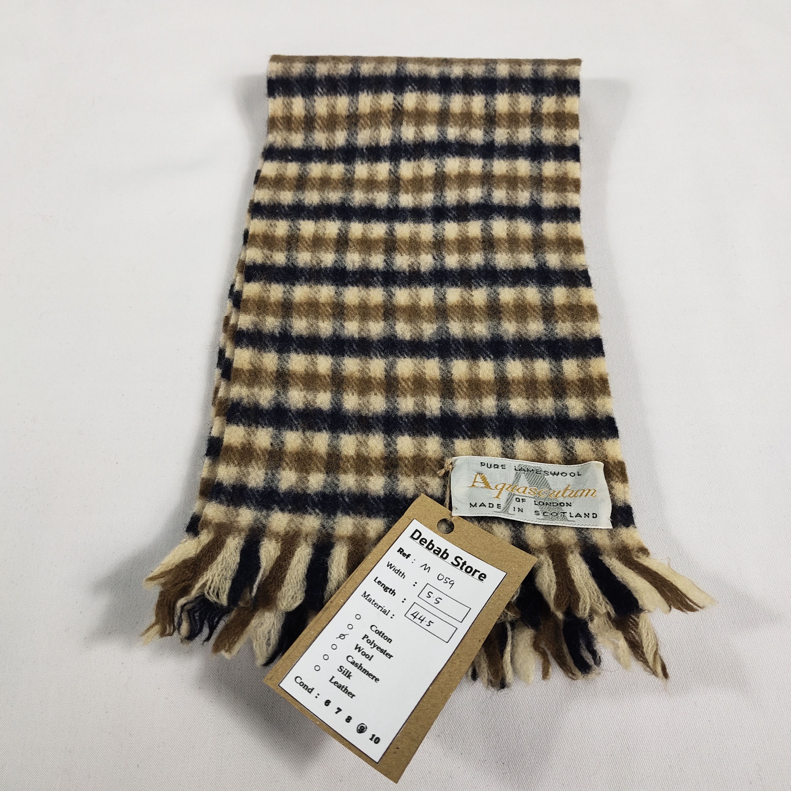 Aquascutum Aquascutum Lambswool Scarf / Muffler / Neckwear M059 Size ONE SIZE - 3 Thumbnail