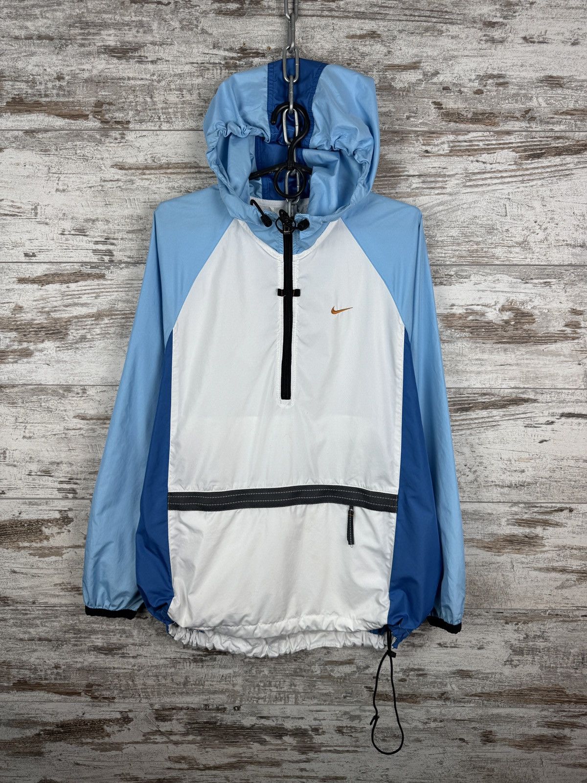 Nike × Vintage Mens Vintage Nike nylon track jacket swoosh Olympic y2k rare Size US S / EU 44-46 / 1 - 2 Thumbnail