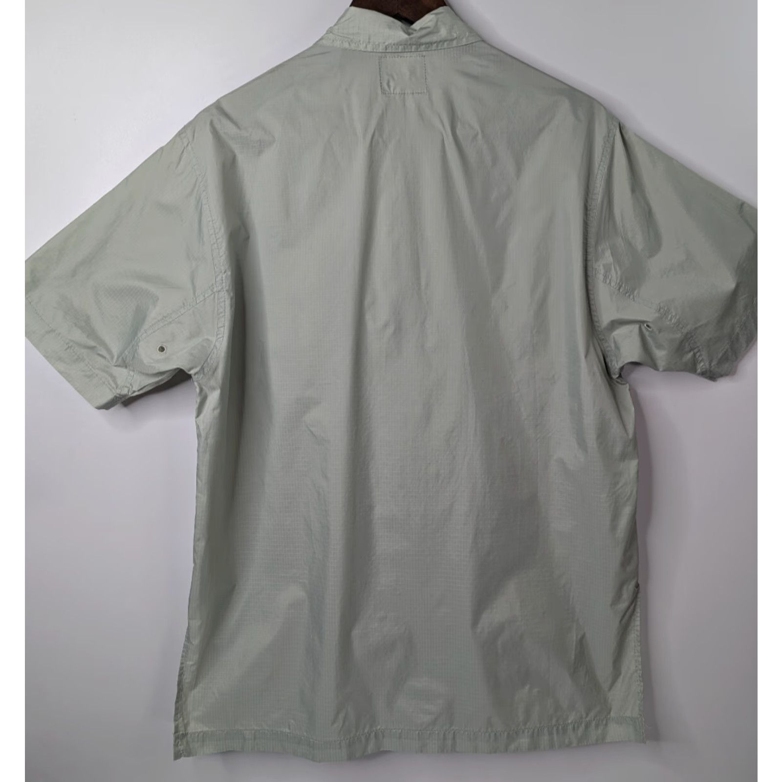 Vintage VINTAGE Silver Tab Levis Nylon Shirt Men’s M Gray Green Pocket 1990s Short Sleeve Full Zip Size US M / EU 48-50 / 2 - 4 Thumbnail