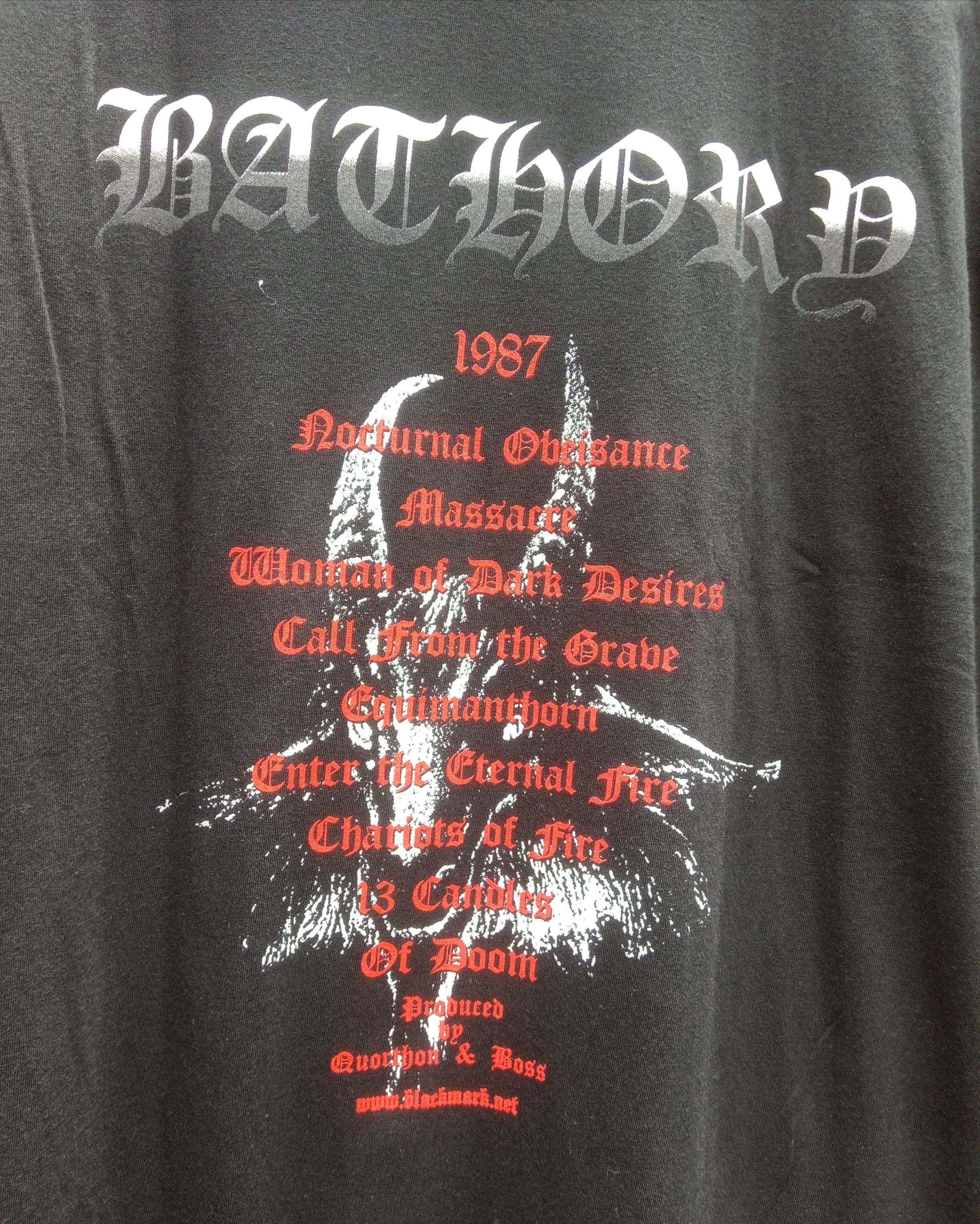 Band Tees × Vintage BATHORY under the sign of the black mark Size US L / EU 52-54 / 3 - 4 Thumbnail