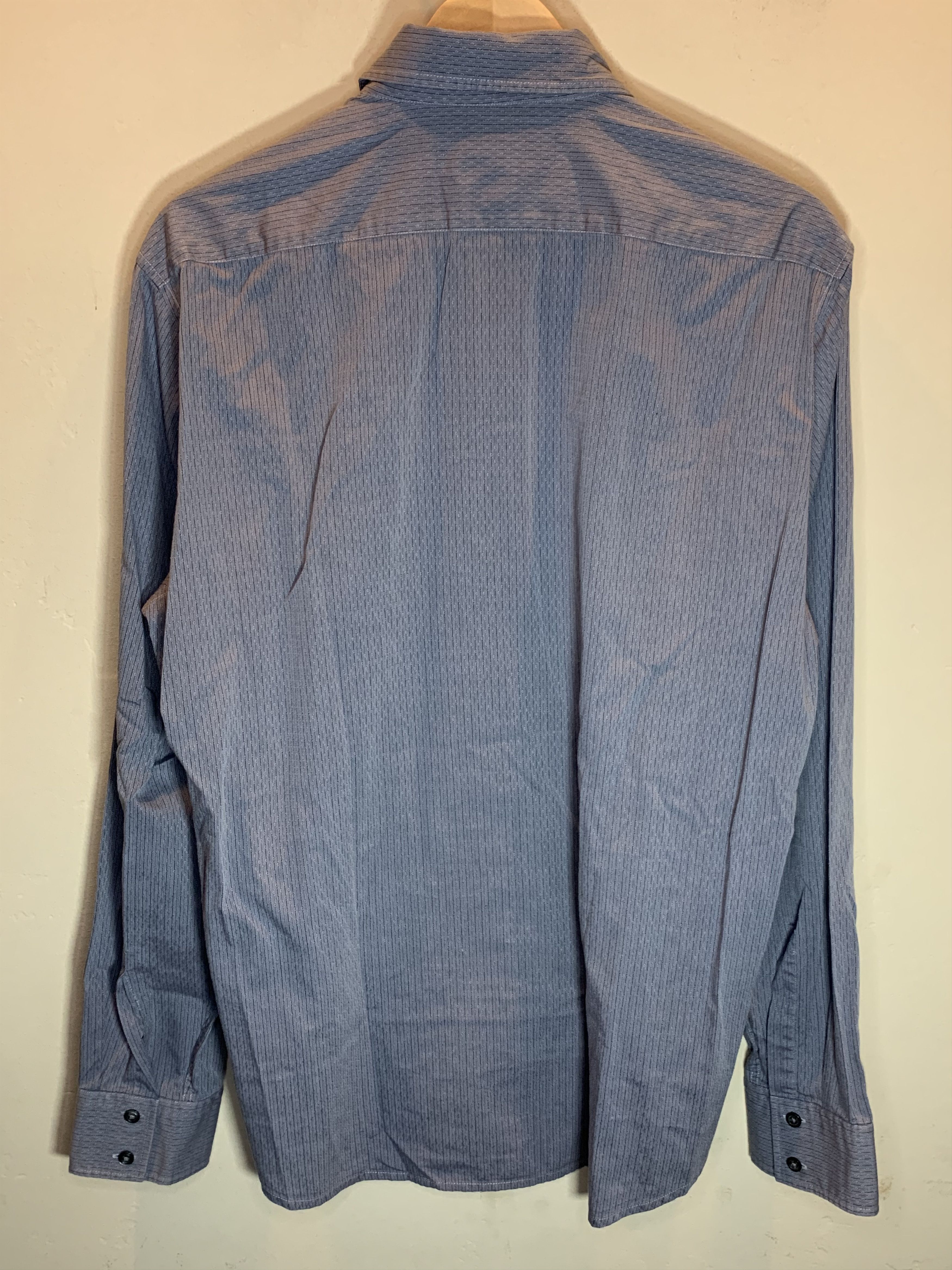 Hugo Boss *RARE* Vintage Hugo Boss Pattern Knit Button-Up Cotton Shirt Size US L / EU 52-54 / 3 - 2 Thumbnail