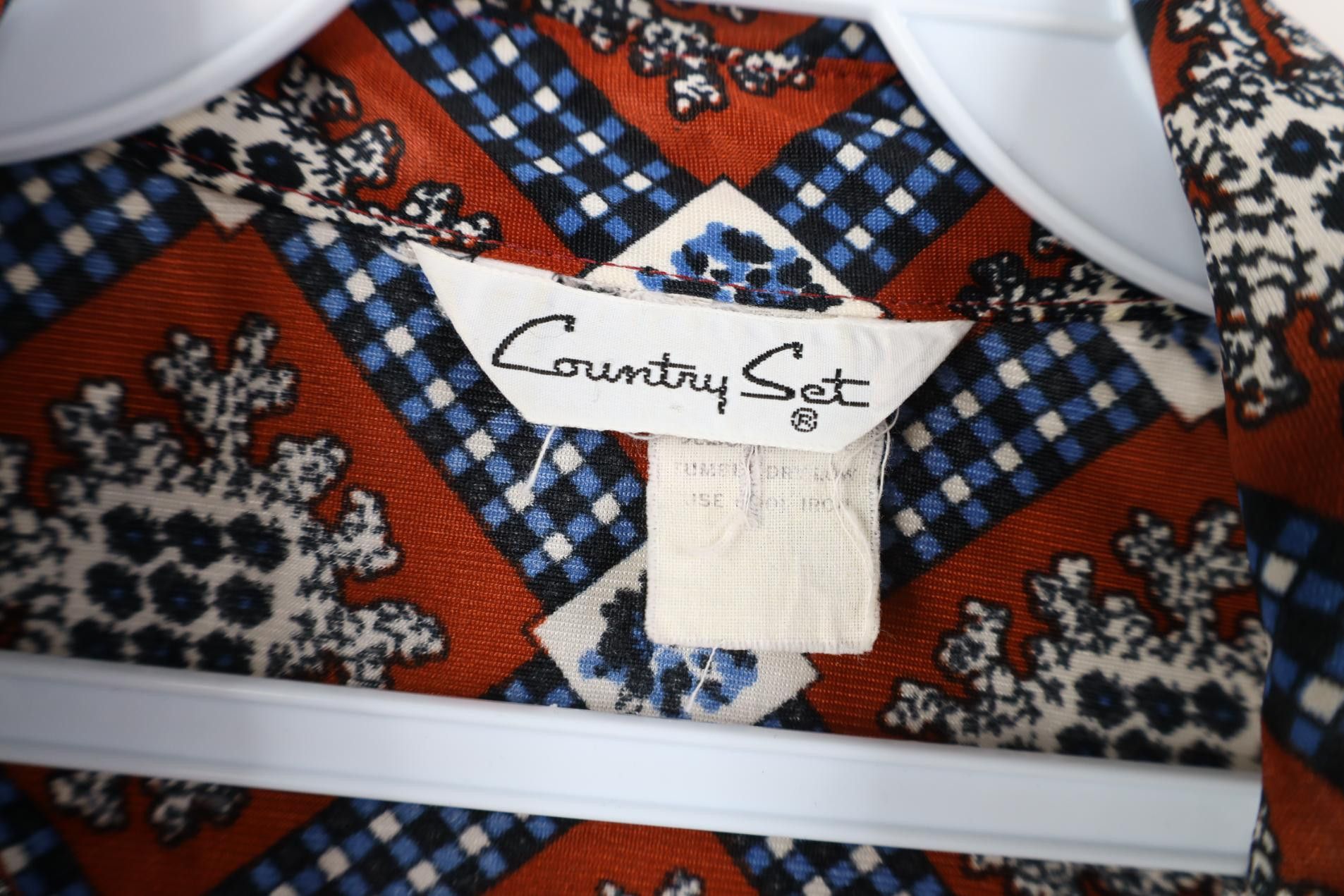 Vintage Vintage 70s Mid Century Modern Collar Knit Button Shirt Size M / US 6-8 / IT 42-44 - 5 Thumbnail