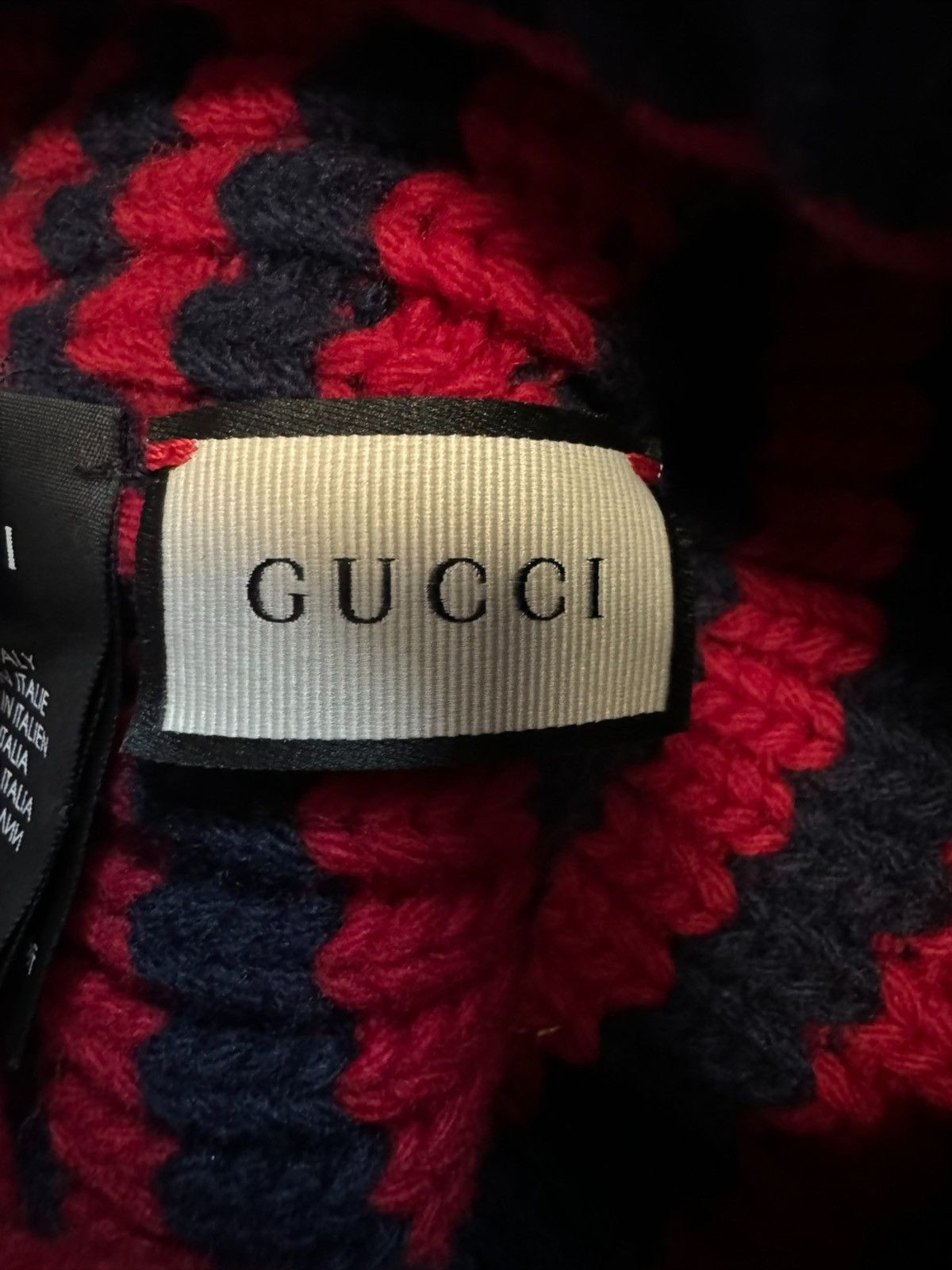 Gucci Gucci Striped Wool Bee Embroidery Beanie Hat M Size ONE SIZE - 4 Thumbnail