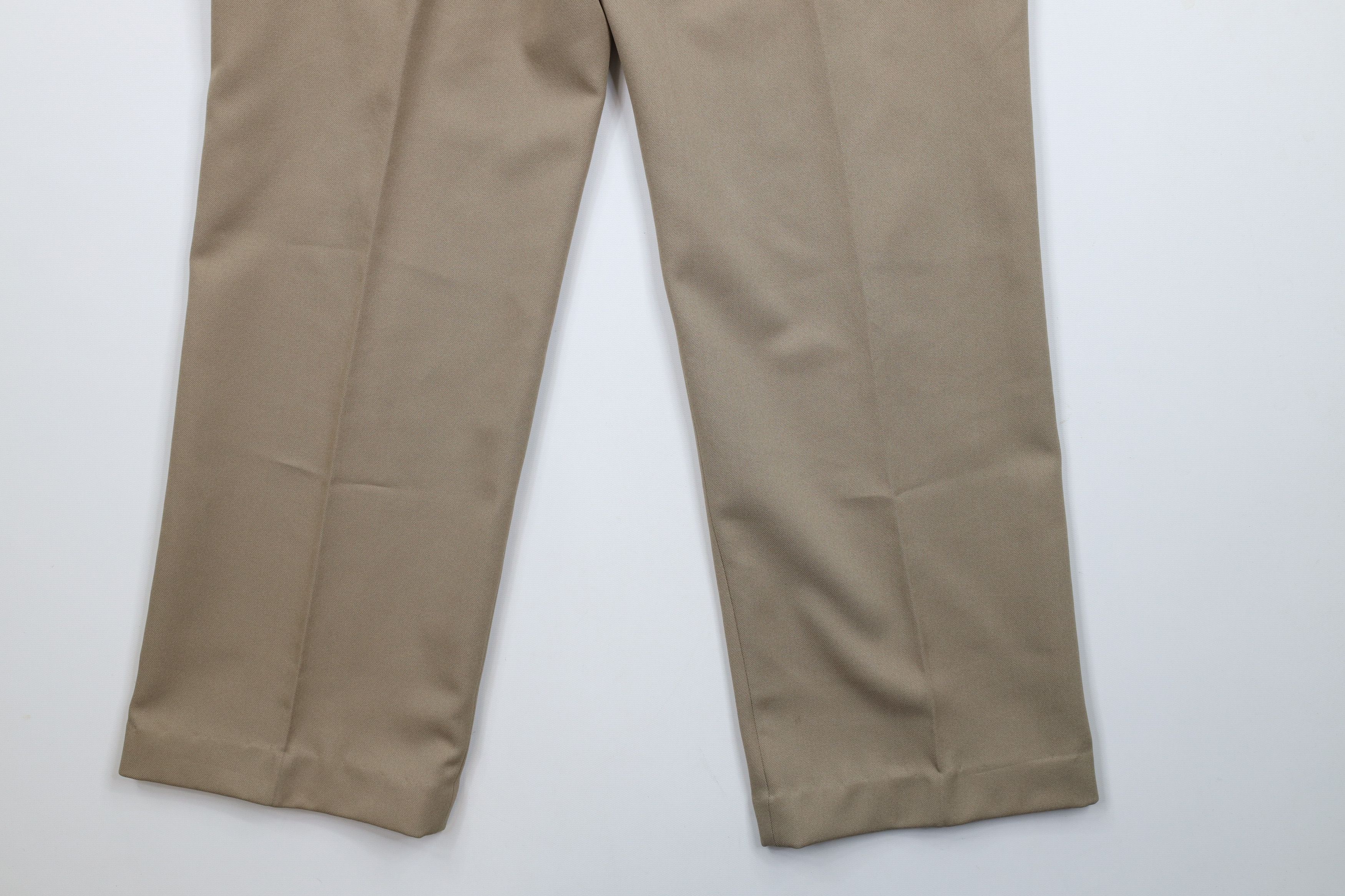 Vintage Vintage 70s Streetwear Knit Wide Leg Chino Pants Beige USA Size US 34 / EU 50 - 11 Thumbnail