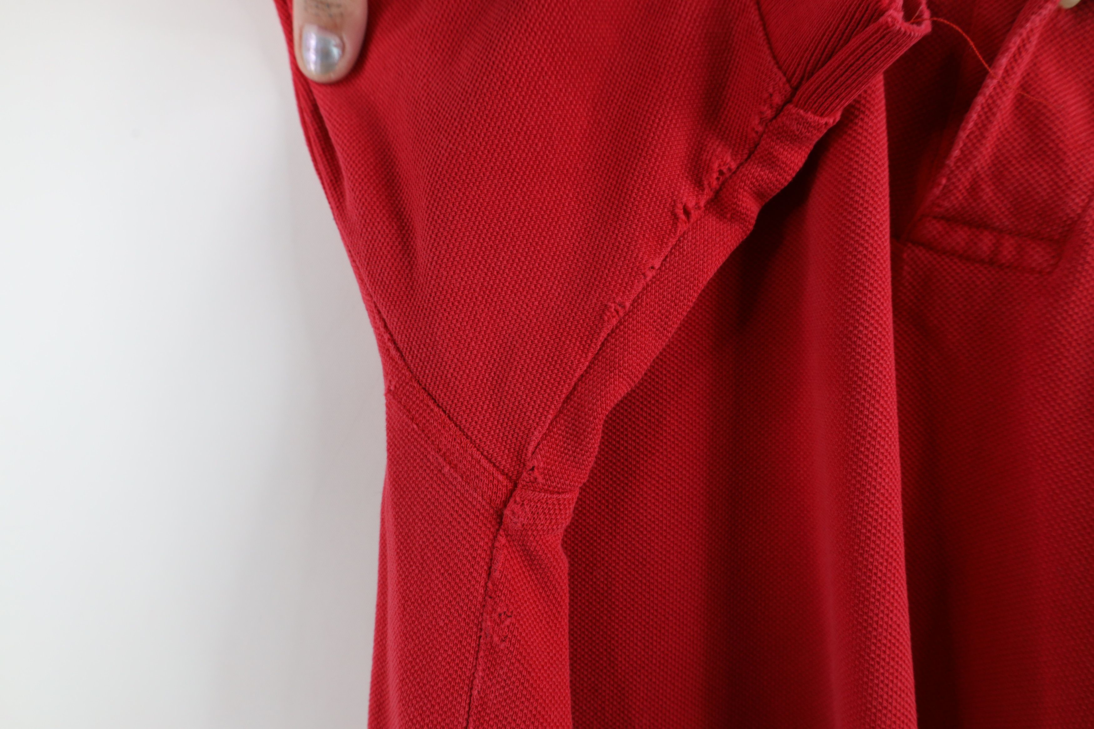 Vintage Vintage 90s Spell Out Ohio State University Polo Shirt Red Size US L / EU 52-54 / 3 - 9 Thumbnail