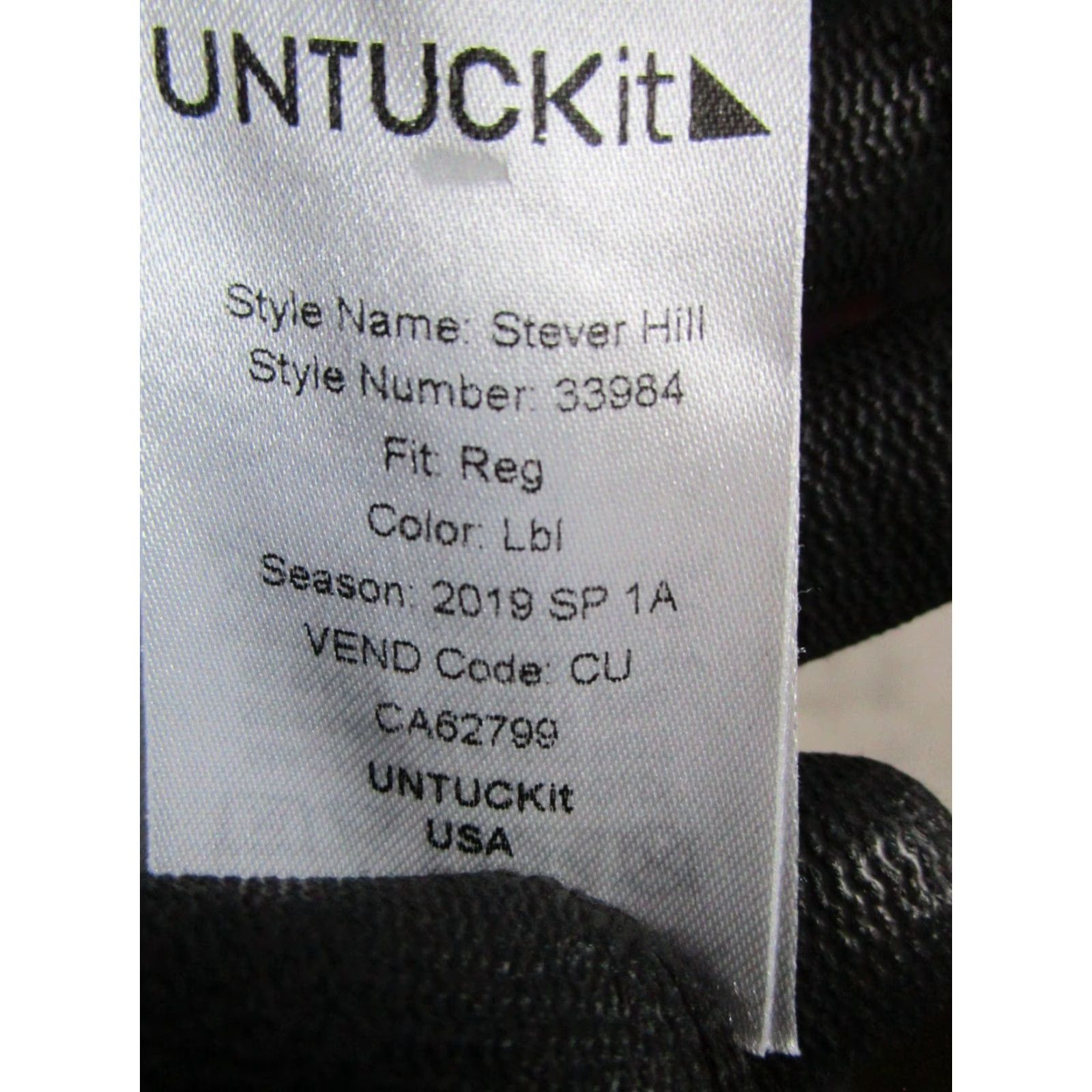 UNTUCKit UNTUCKit Stever Hill Shirt Mens XL Red White Blue Button Up Size US XL / EU 56 / 4 - 4 Thumbnail
