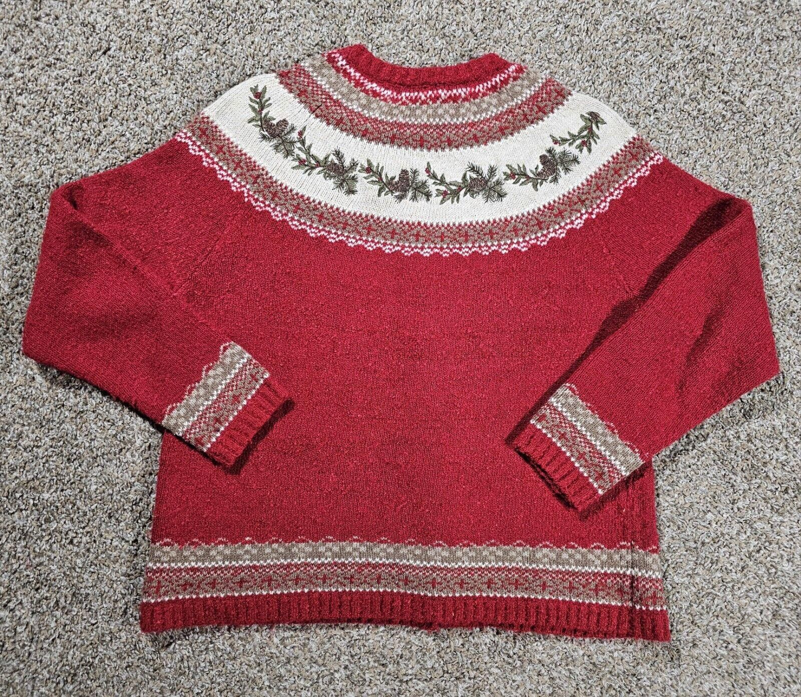 Croft & Barrow Croft Barrow Petite PM Sweater Winter Fair Pine Isle FullZip Size M / US 6-8 / IT 42-44 - 7 Thumbnail