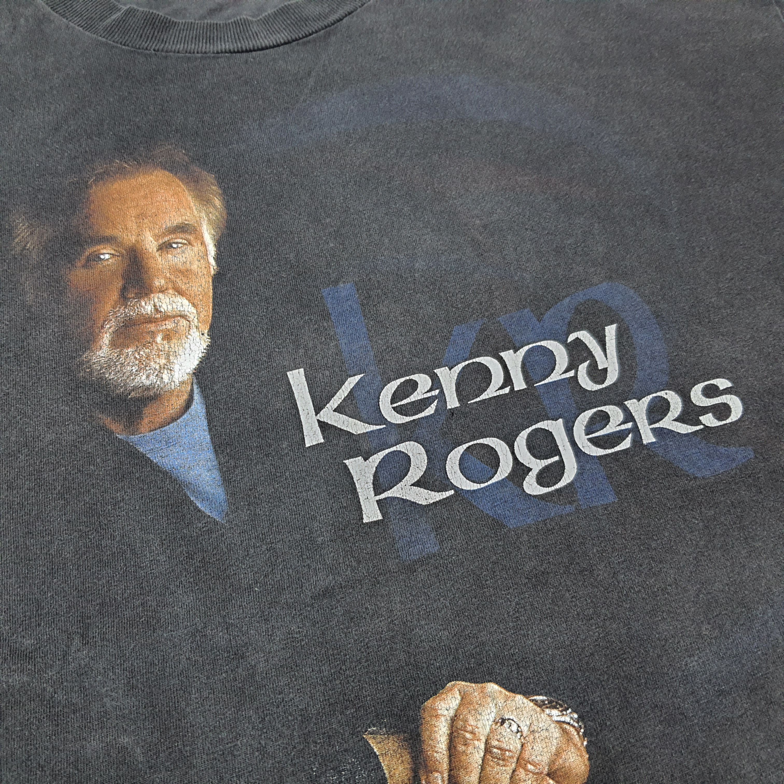 Vintage Vintage Kenny Rogers American Singer Tshirt Size US XL / EU 56 / 4 - 2 Thumbnail