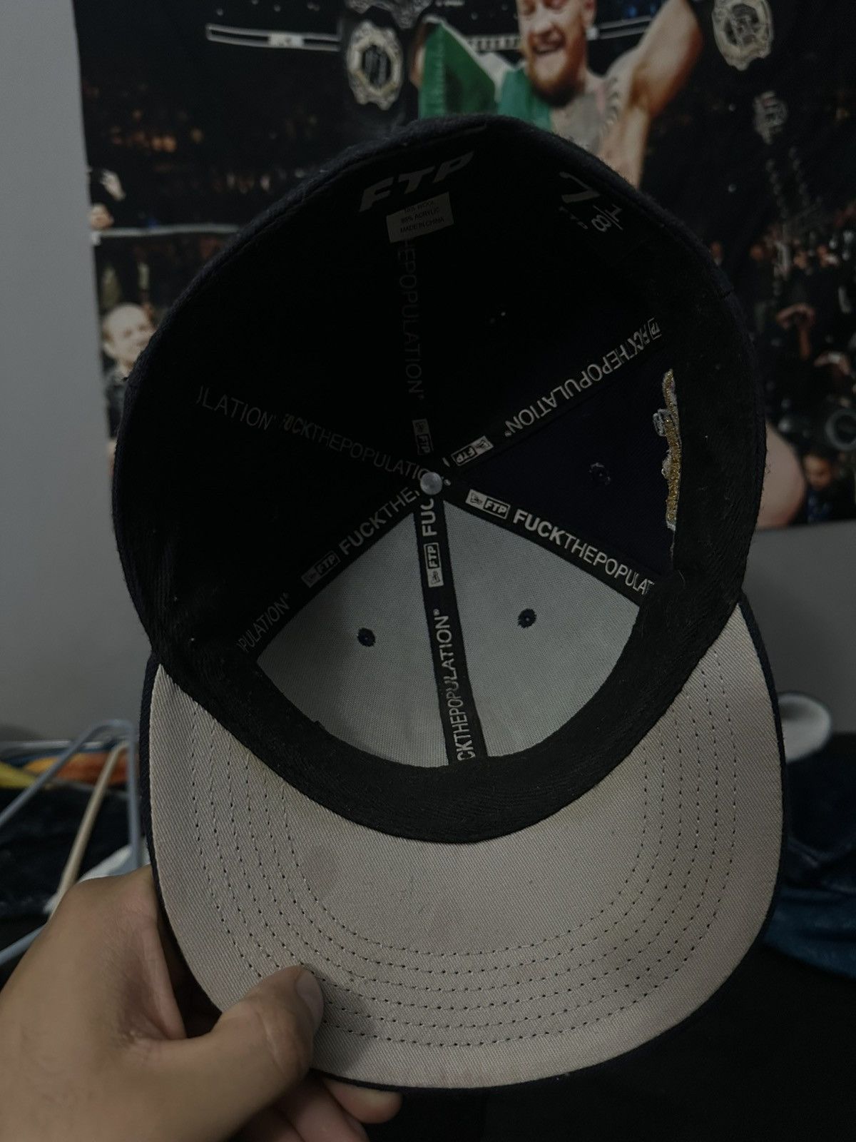 Fuck The Population FTP No Comp Fitted Hat 7 1/8 Size ONE SIZE - 4 Thumbnail