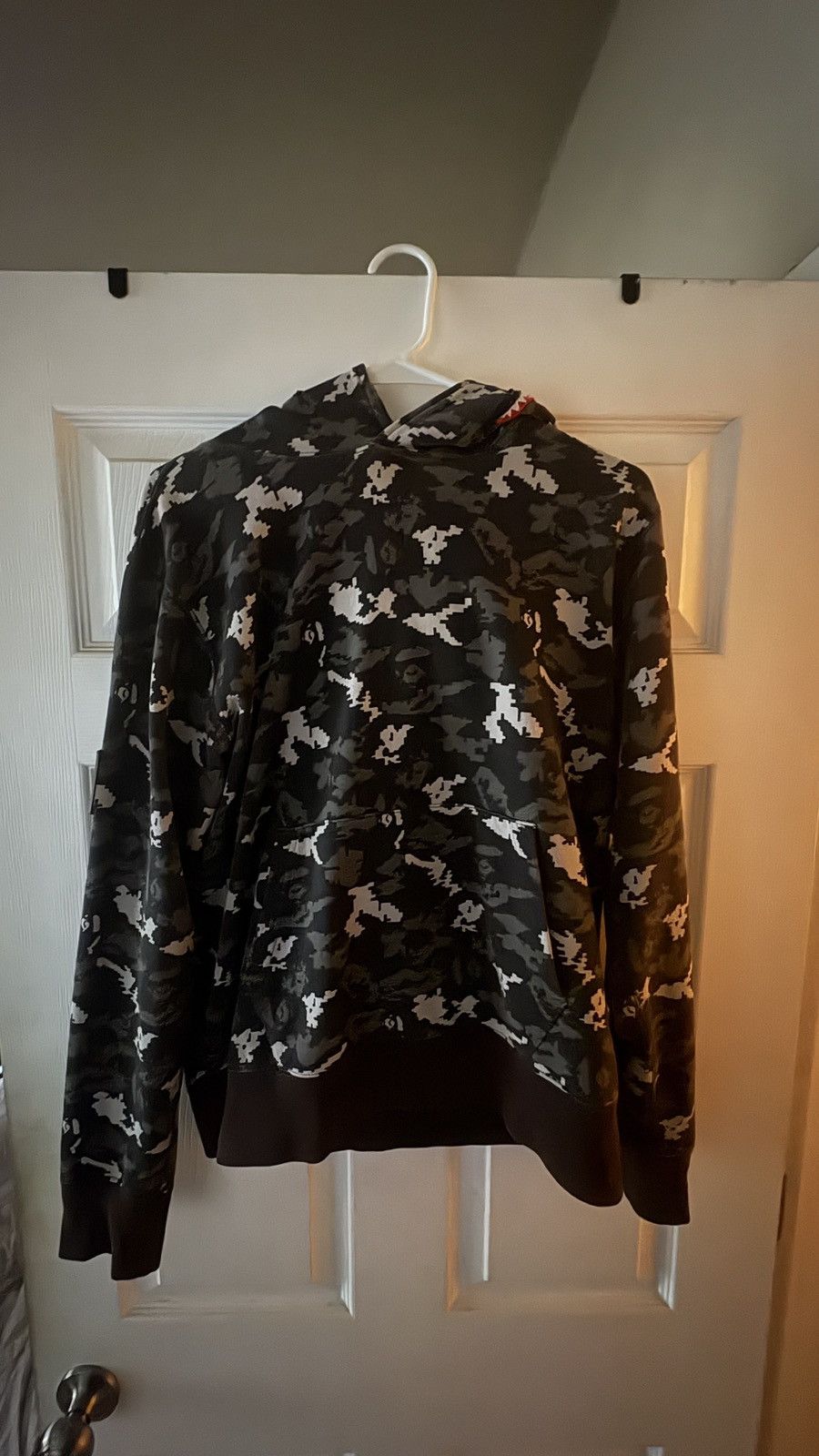 Bape BAPE Digital Camo Shark Wide Pullover Hoodie Size US M / EU 48-50 / 2 - 1 Thumbnail