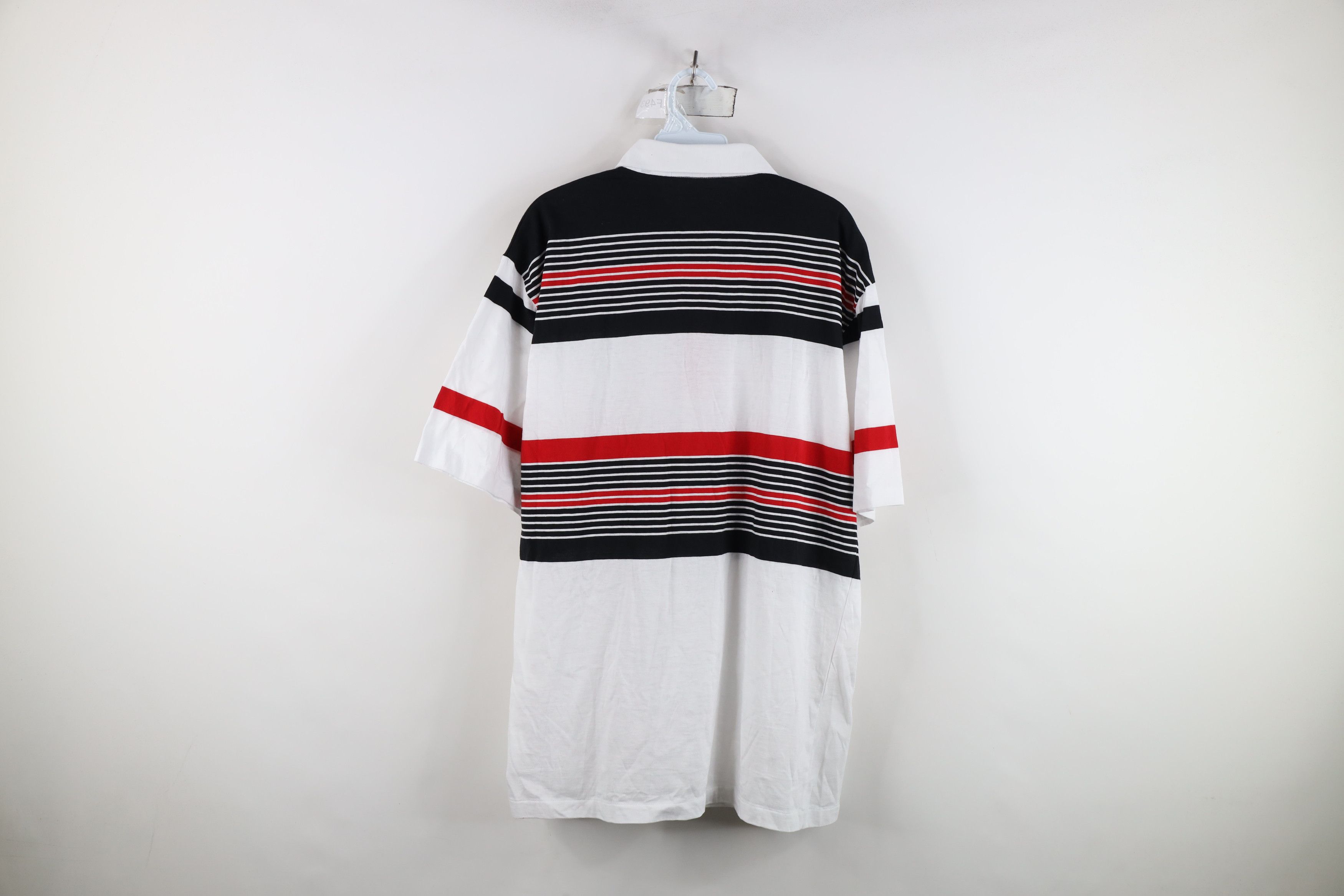 Vintage Vintage 90s Streetwear Block Knit Collared Golf Polo Shirt Size US XL / EU 56 / 4 - 12 Thumbnail
