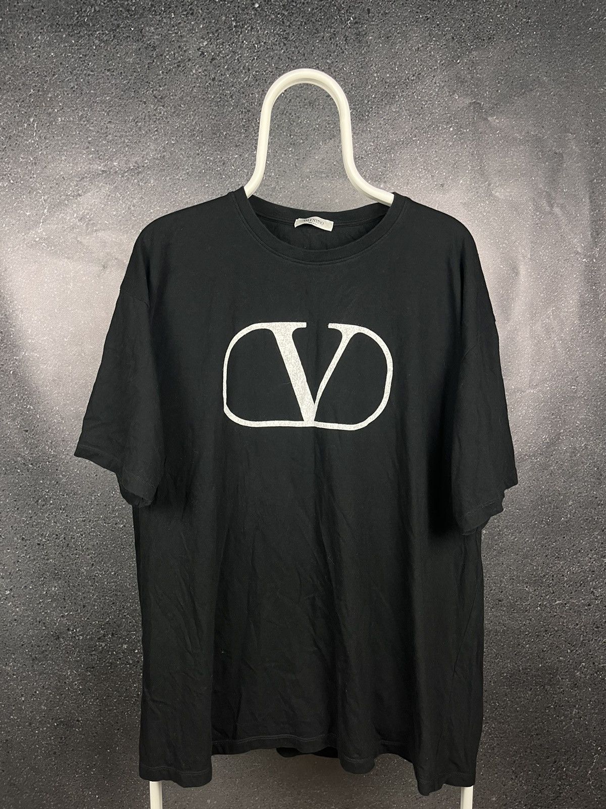 🎠Men's T-Shirt Valentino Big Logo Made In Italy Tee🎠