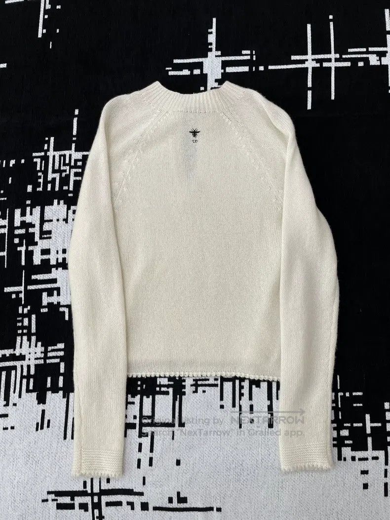 Dior Dior Cashmere laced bee knitwear sweater Size S / US 4 / IT 40 - 3 Thumbnail