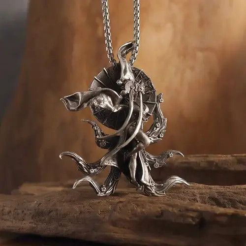 Jewelry × Vintage 9 Devil Tails Necklace Size ONE SIZE - 1 Thumbnail