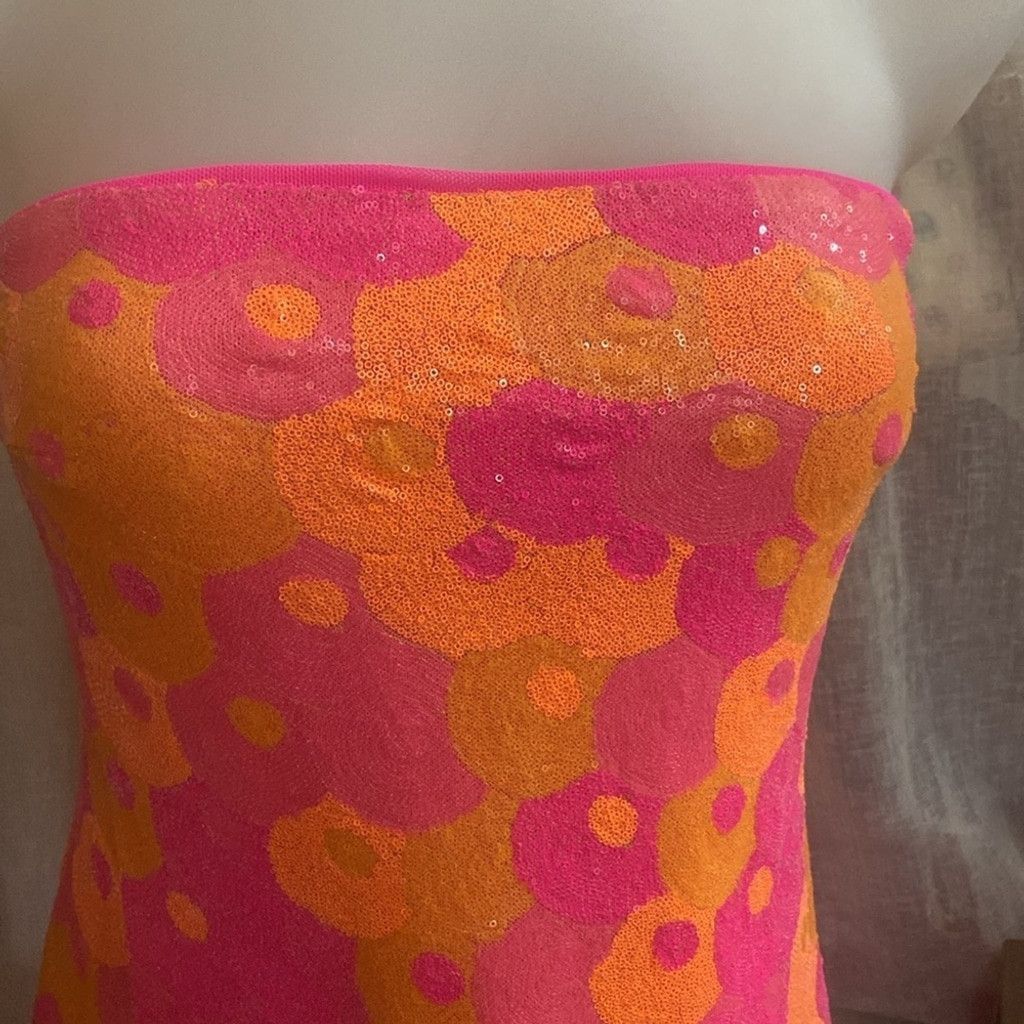 susana monaco sequin dress Susana Monaco Dot Sequin Tube Dress