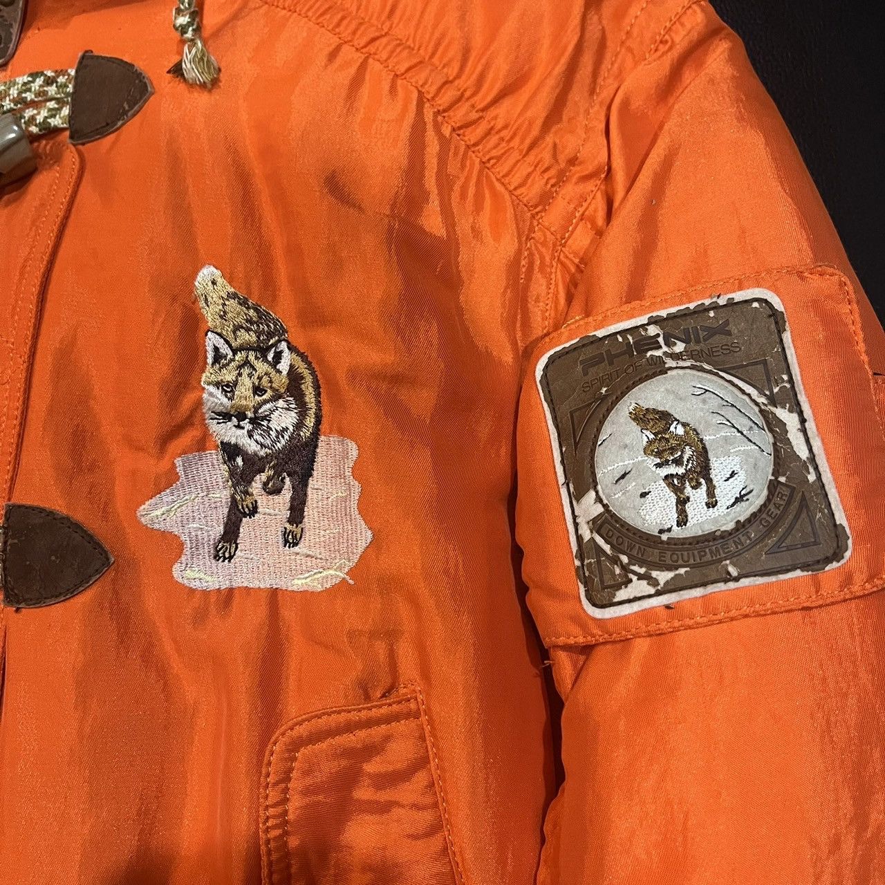 Phenix Vintage Phenix Fox Hooded Down Jacket Ski Wear Orange Size US M / EU 48-50 / 2 - 8 Thumbnail