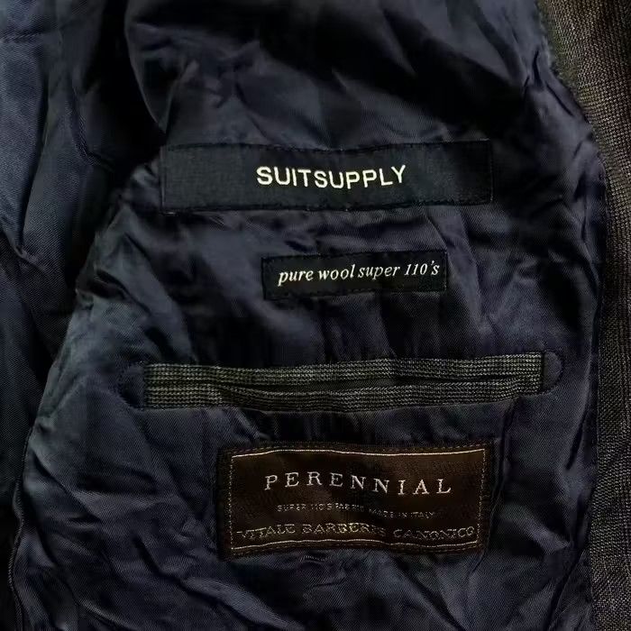 Suitsupply Mens Blazer Jacket Suitsupply Wool Two Button Size 54 Size 44R - 6 Thumbnail